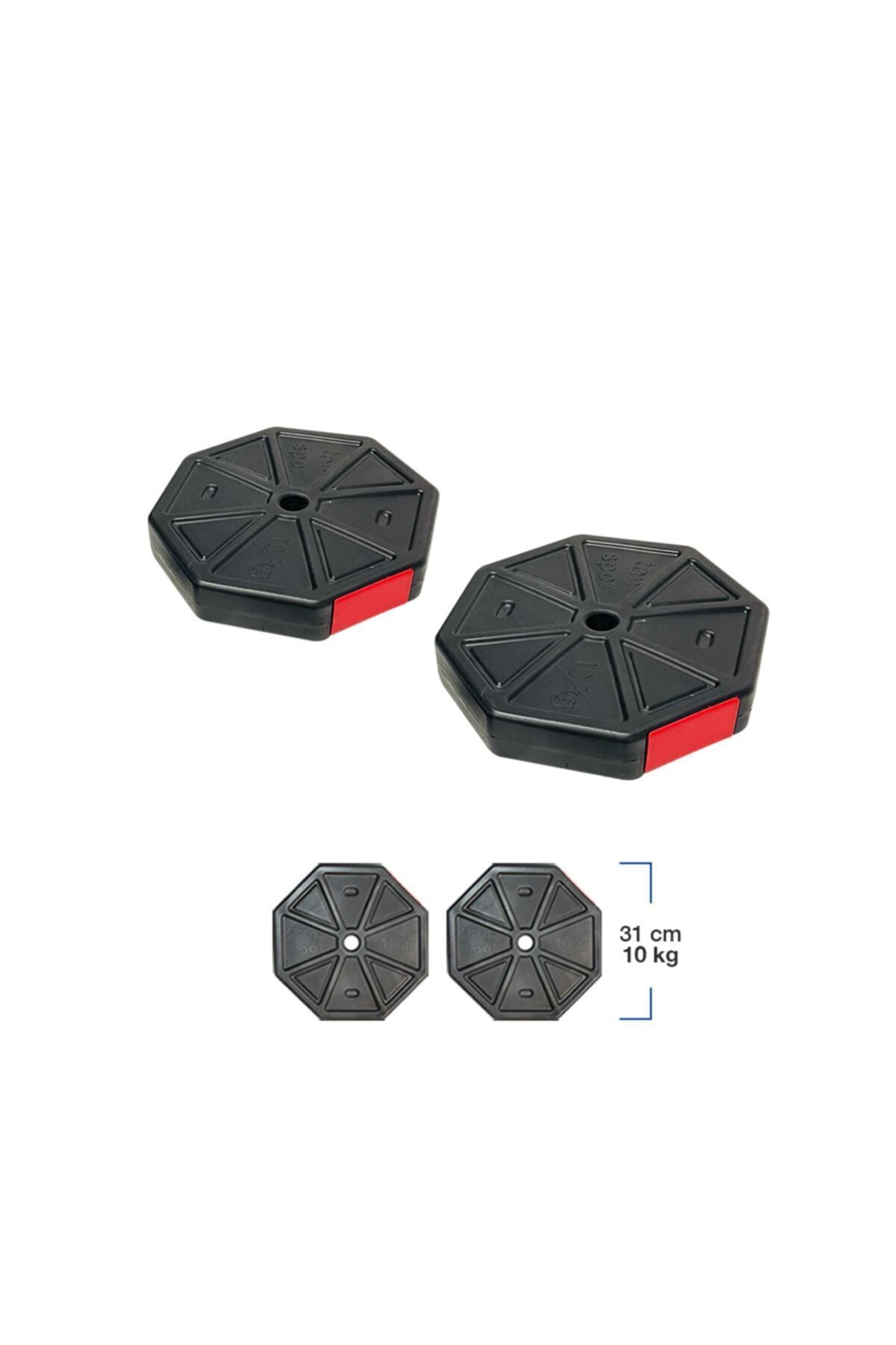 SerenityHaven 20 Kg (2X10 KG)ağırlık Plakası Sekizgen Köşeli Palet (renk Tercihinizi Lütfen Belirtin )