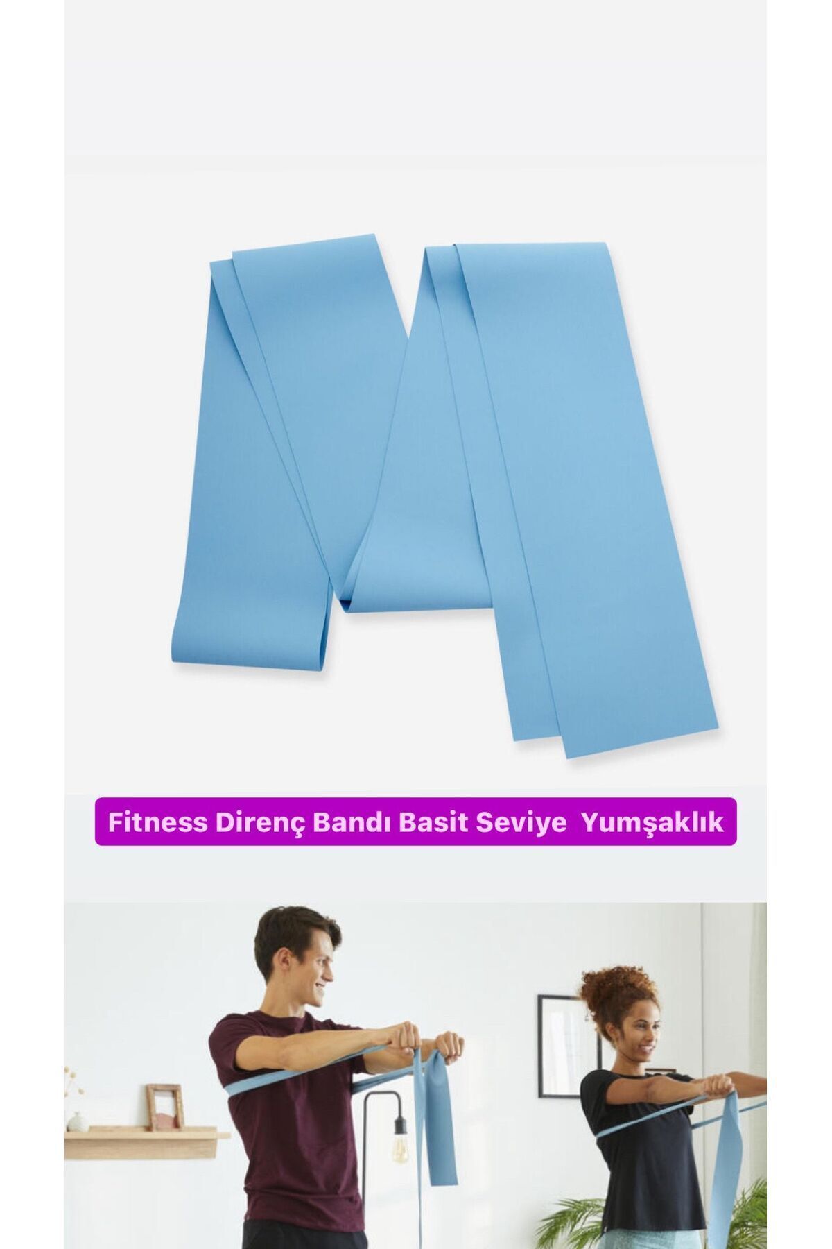 SerenityHaven Fitness Direnç Lastiği Yumşak Seviye