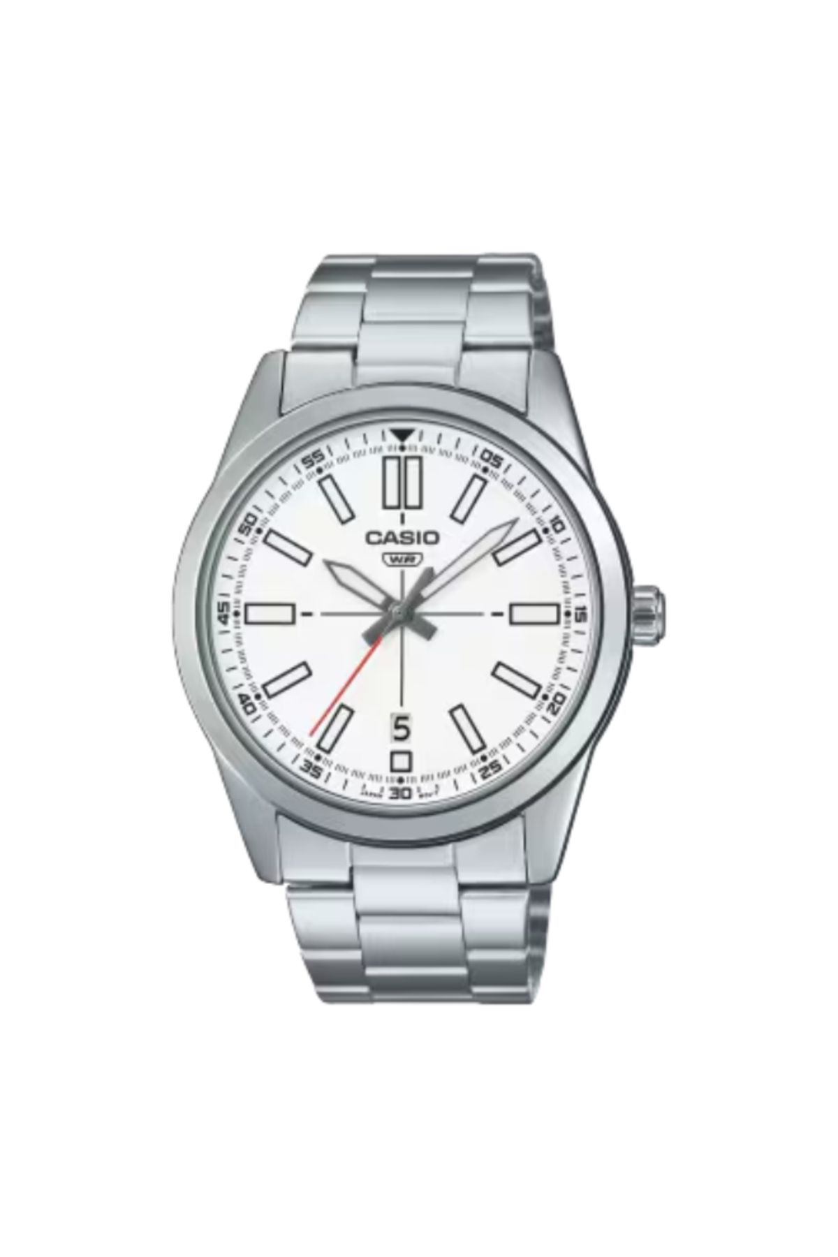 Casio-CASIO Men's Analog White Dial Watch - MTP-VD02D-7EUDF 1