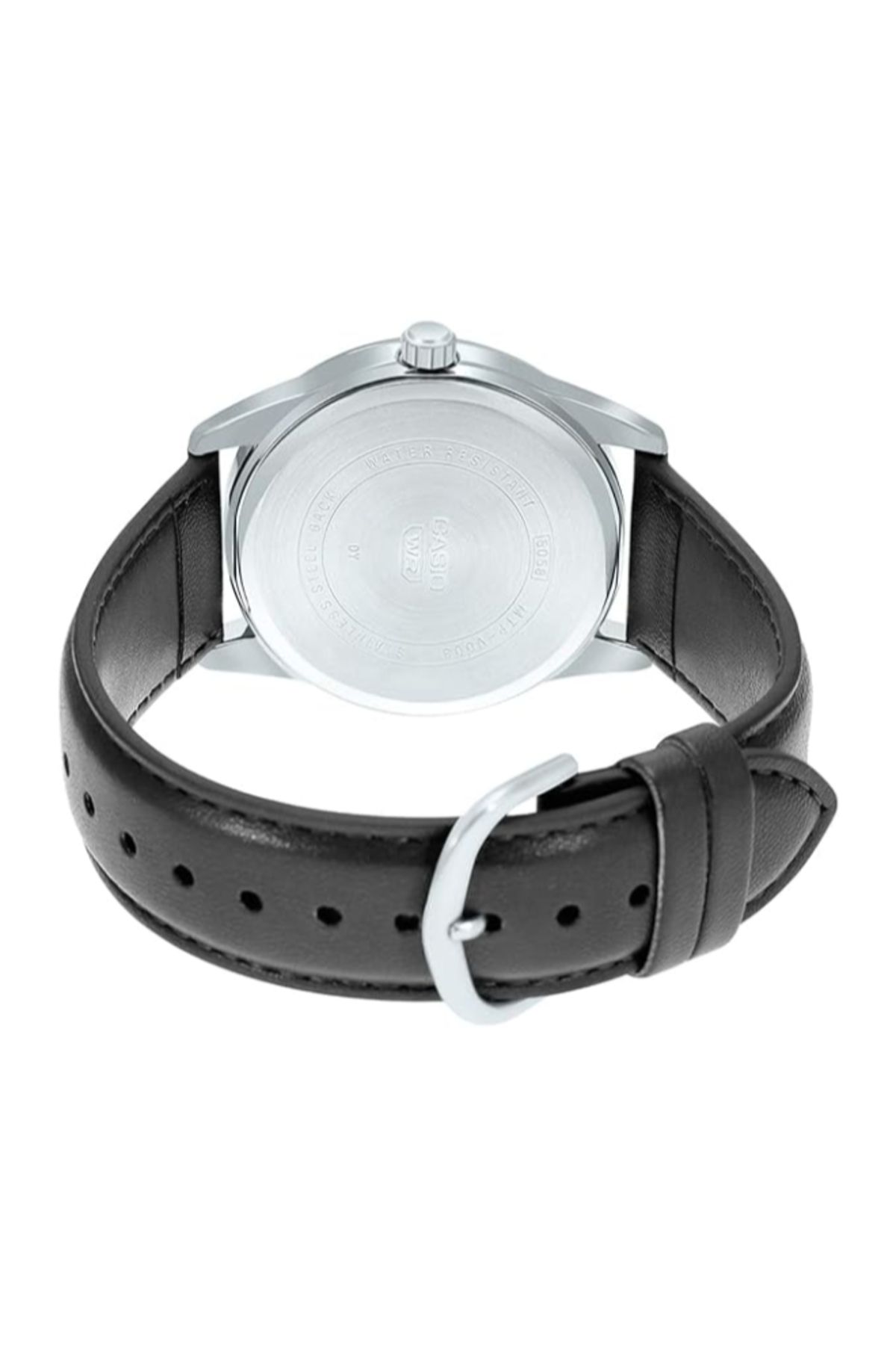 Casio-CASIO Men's Analog Black Dial Watch - MTP-VD03L-1AUDF 4