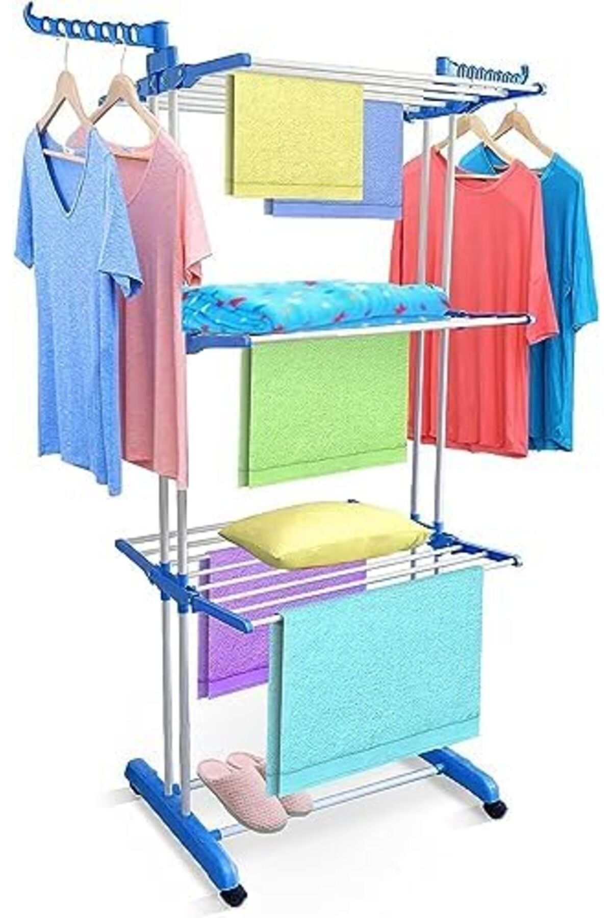 Generic-3 Layers Clothes Drying Rack Folding Clothes Rail Of Clothes Hanger 2