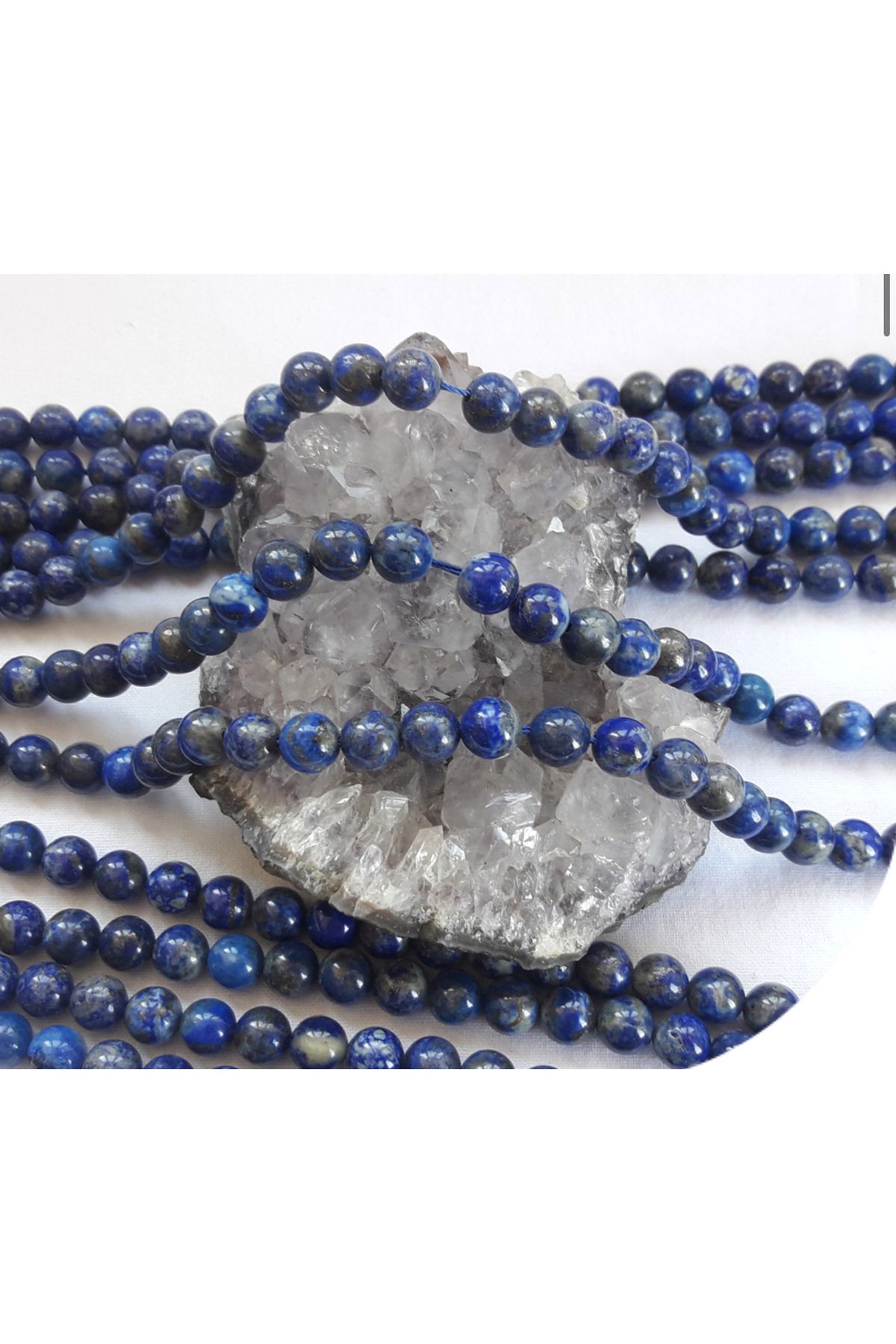Taş-Mir 5 Adet Lapis Lazuli Tane 8 mm
