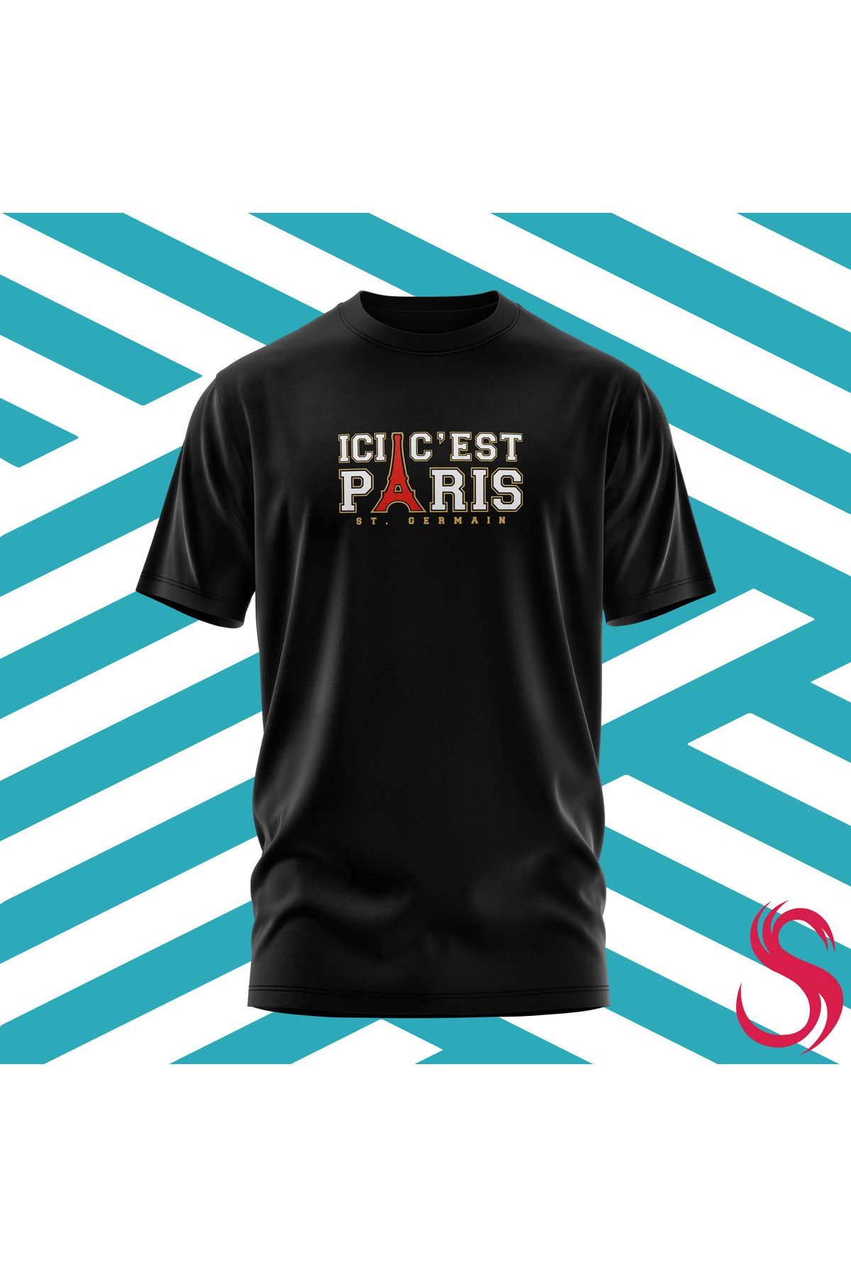 Scudetto T-Shirt ICI CEST PARIS Unisex Tişört