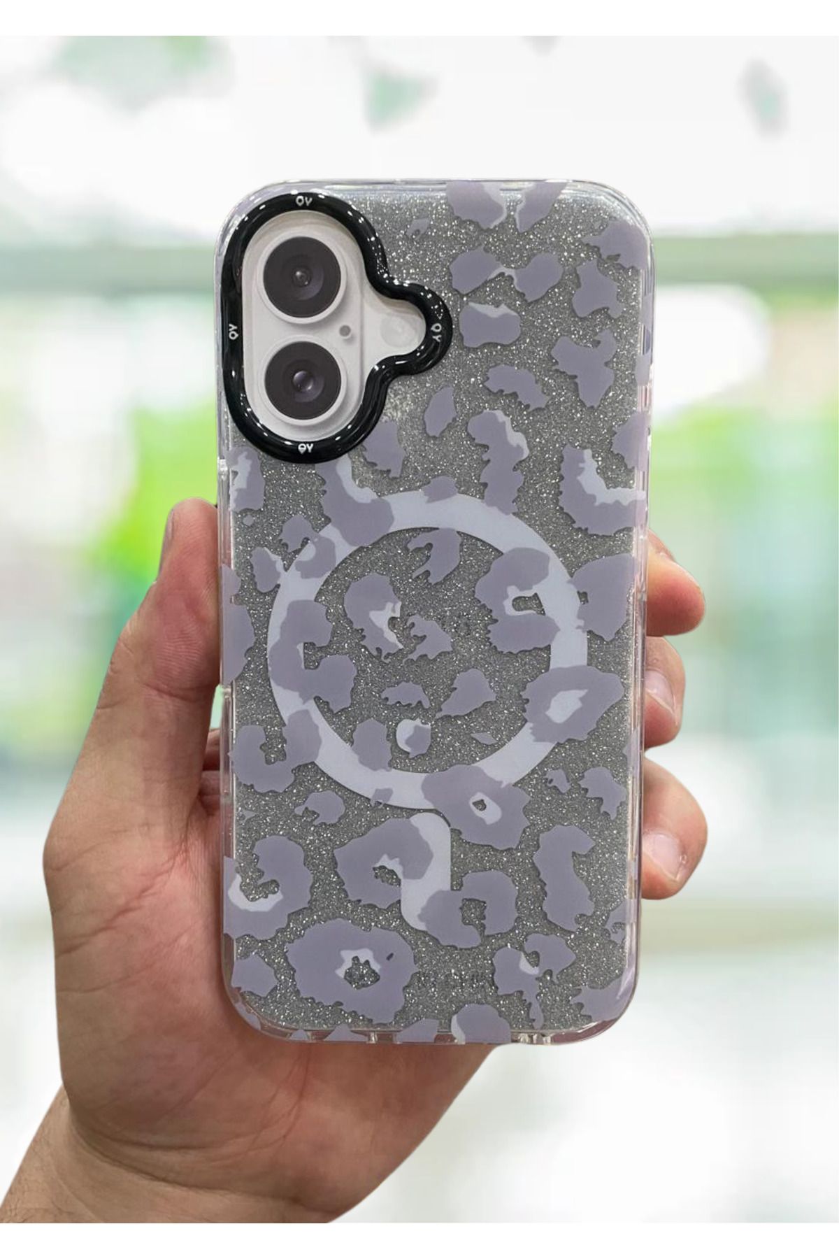NEXE İPHONE 16 KILIF LEOPAR DESEN RENKLİ MAGSAFE ŞARJ DESTEKLİ LÜX PREMİUM KAPAK