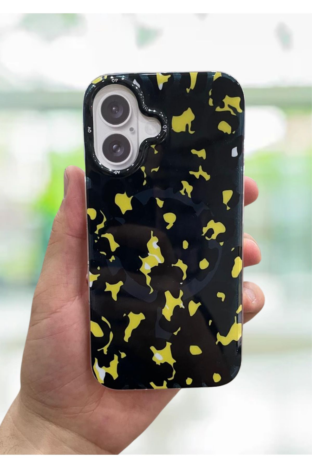 NEXE İPHONE 16 KILIF LEOPAR DESEN RENKLİ MAGSAFE ŞARJ DESTEKLİ LÜX PREMİUM KAPAK