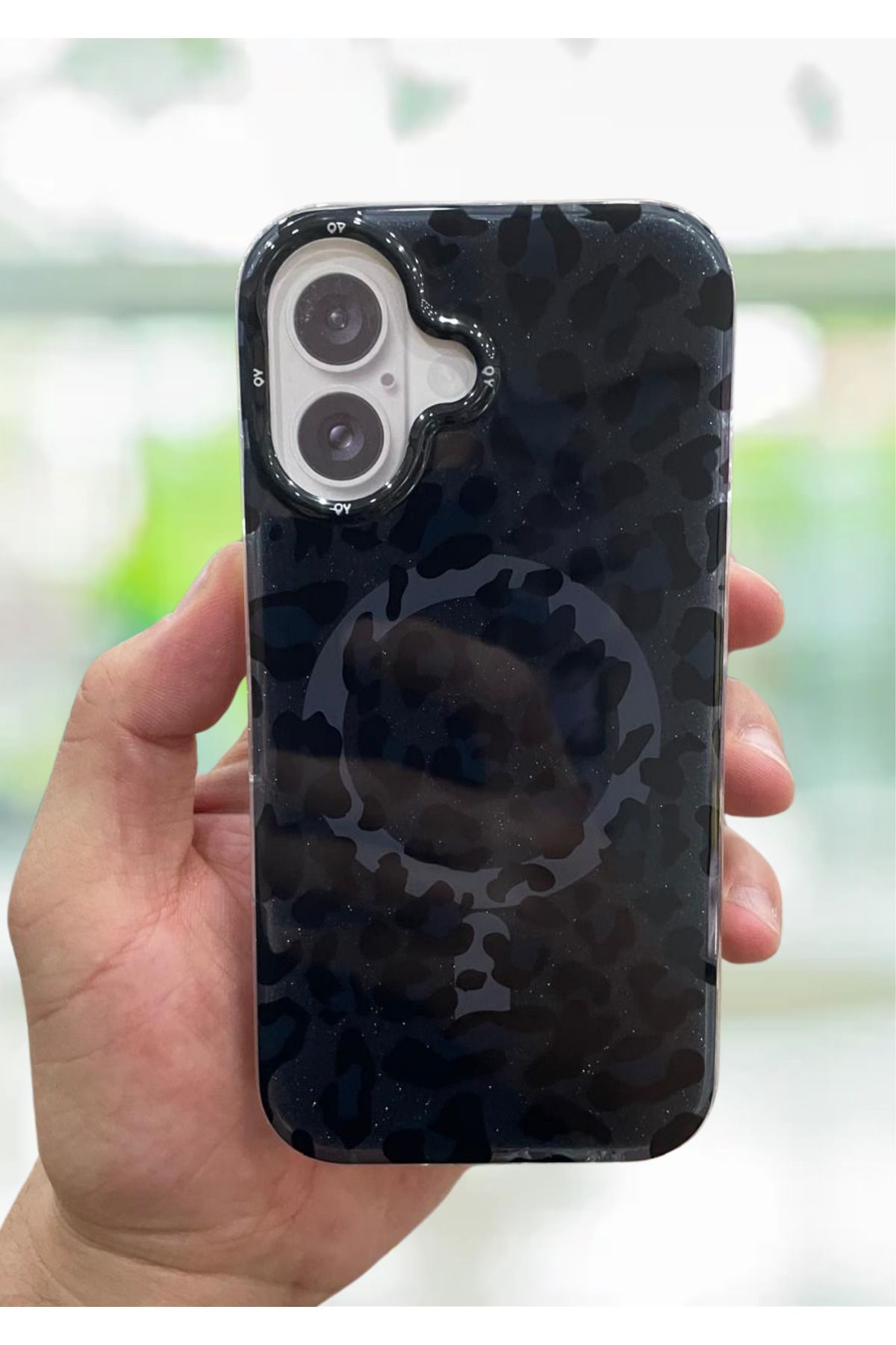 NEXE İPHONE 16 KILIF LEOPAR DESEN RENKLİ MAGSAFE ŞARJ DESTEKLİ LÜX PREMİUM KAPAK