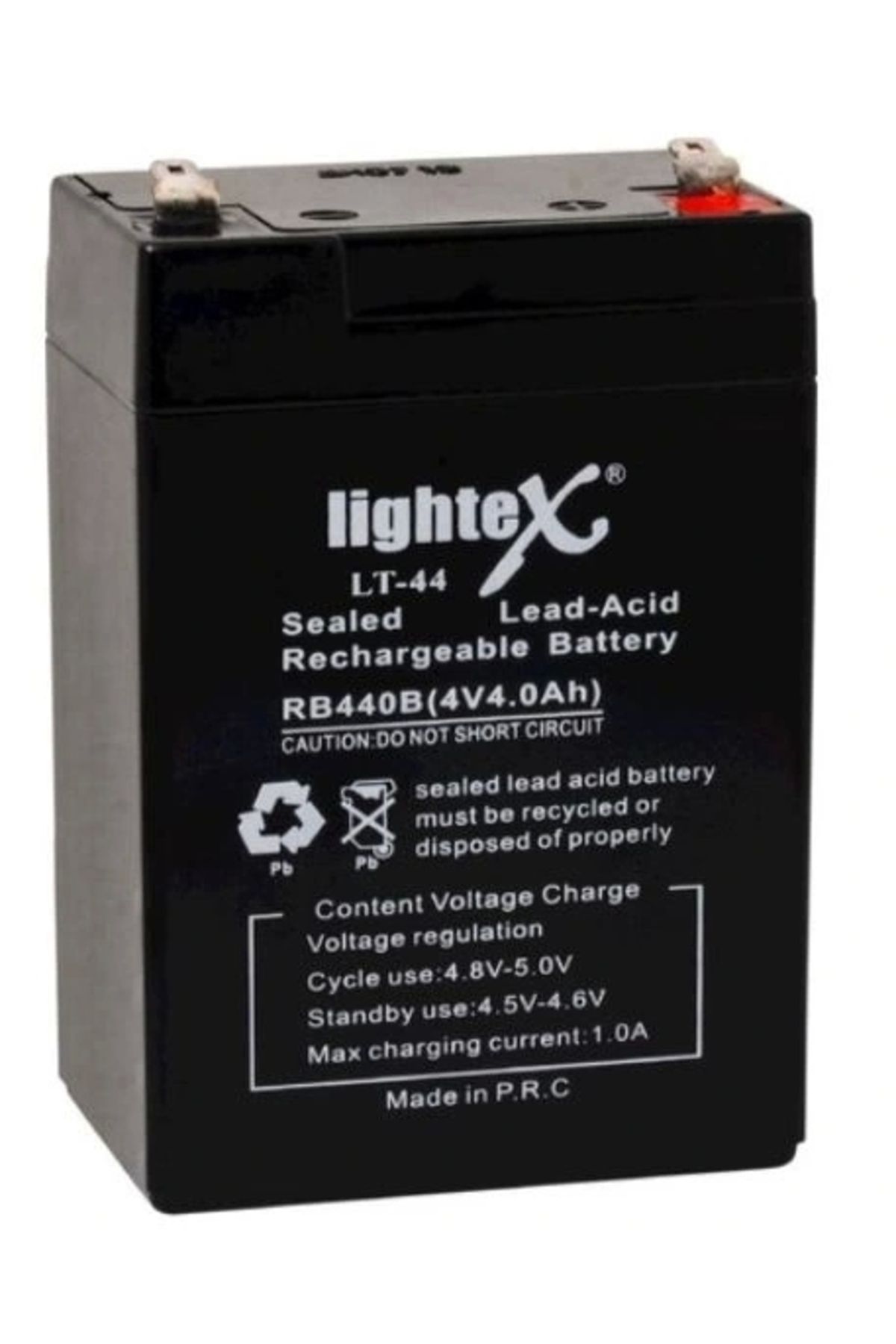 STOREMAX LIGHTEX LT-44 4 VOLT - 4 AMPER KURU AKÜ (IŞILDAK AKÜSÜ) (5047)