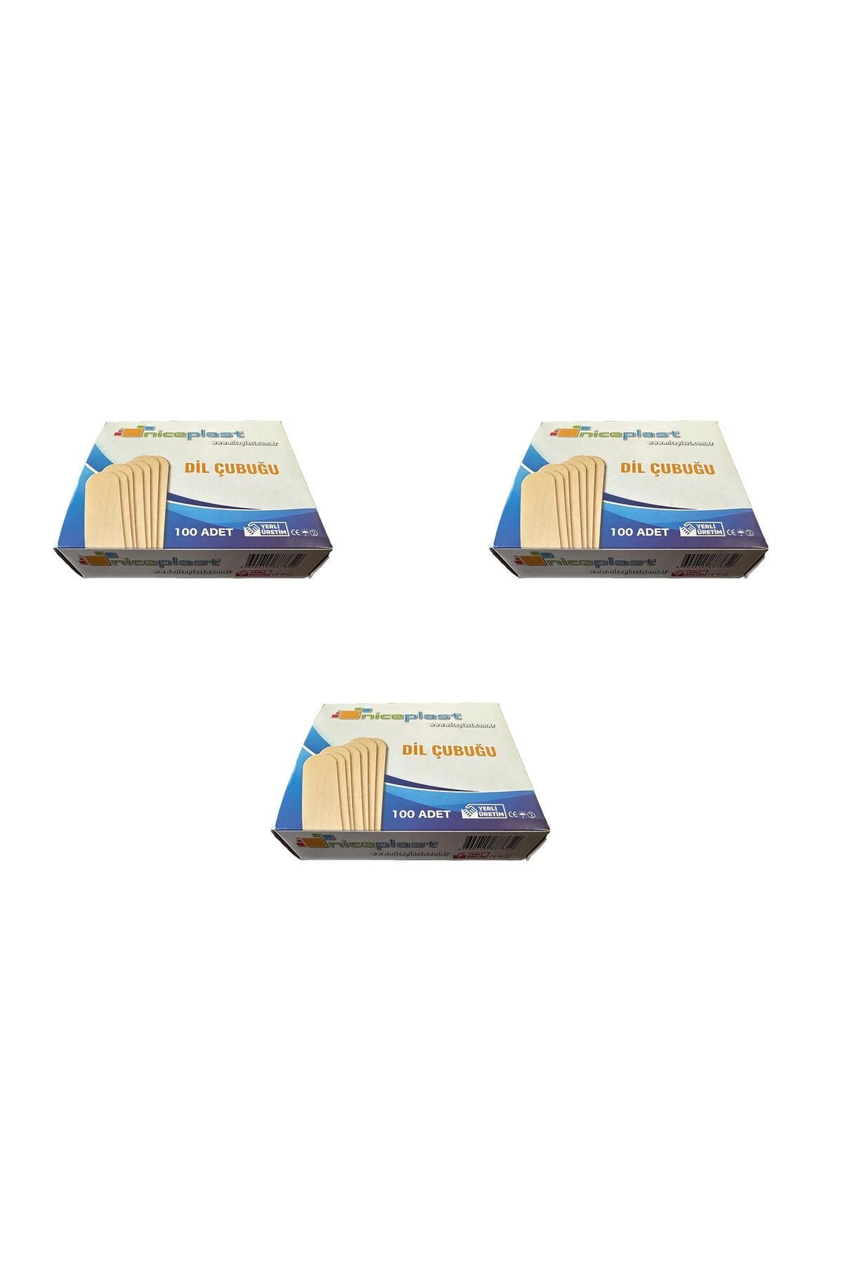 Niceplast Dil Çubuğu Ahşap Maket Çubukları 2 x 14 Cm. - 50 Adetlik 3 Paket