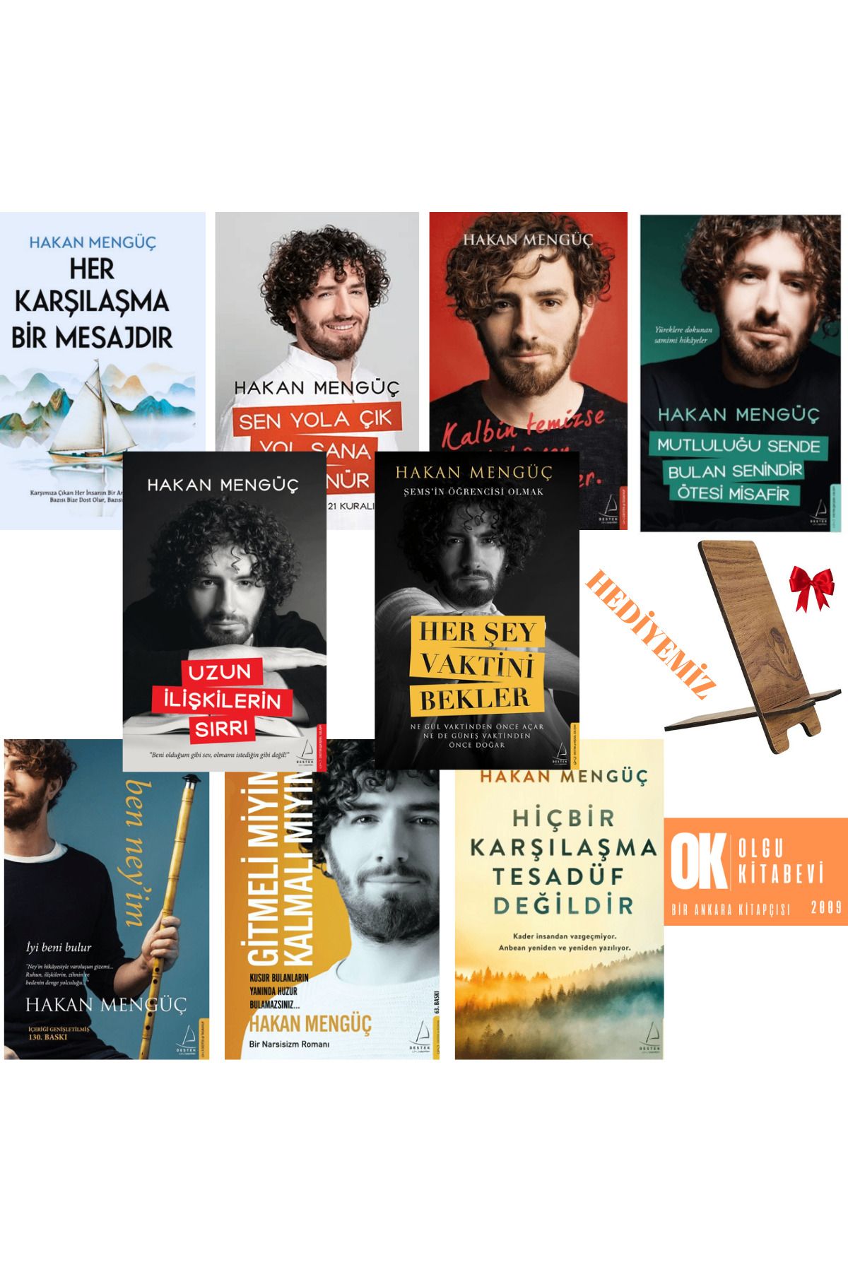 Destek Yayınları Her Karşılaşma Bir Mesajdır - Her Şey Vaktini Bekler - Ben Ney’im / 9 Kitap set - Hakan Mengüç