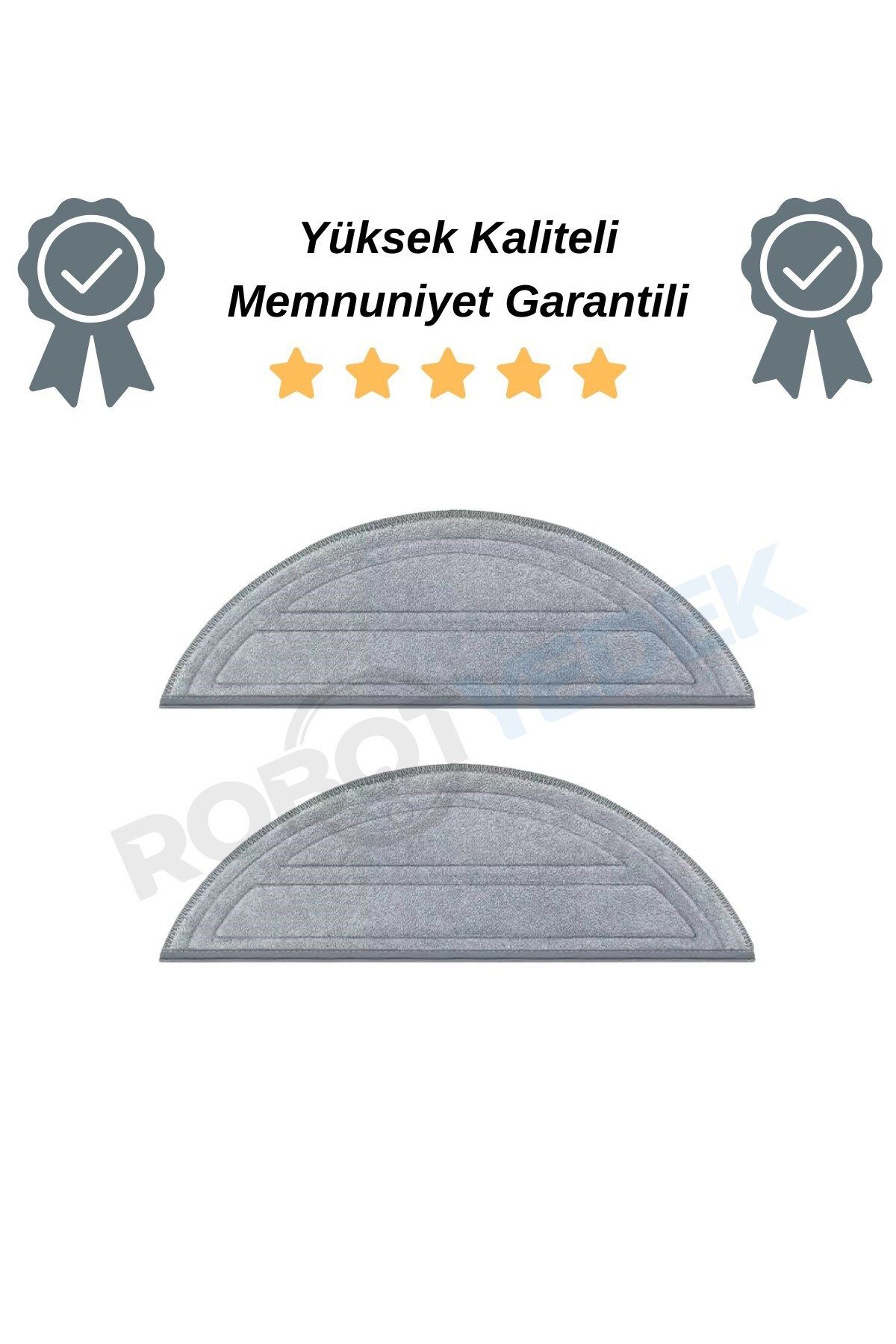 robotyedek Roborock S8 Pro (Ultra Değil!) Uyumlu 2 Adet Mikrofiber Mop Bez