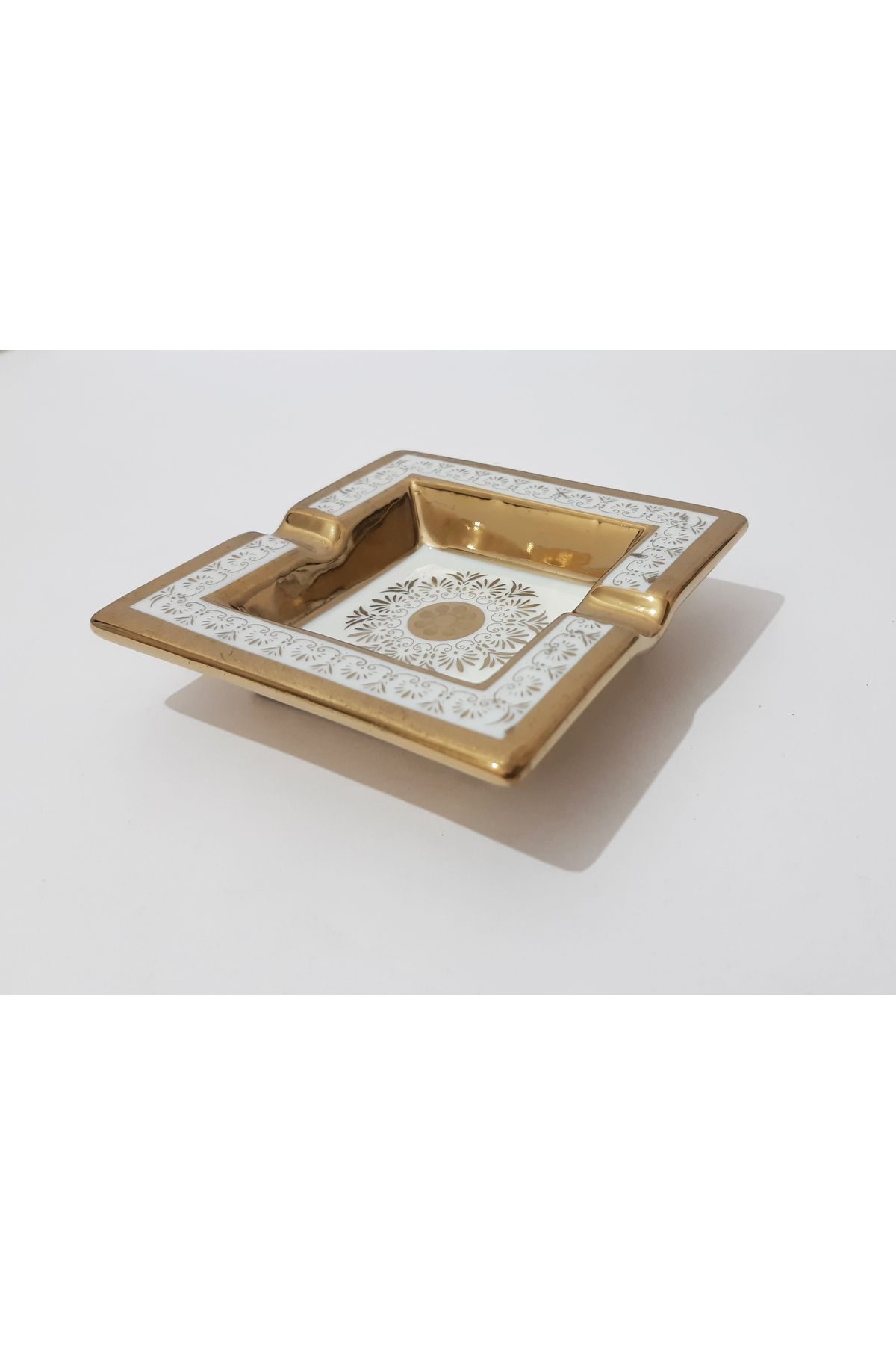 renkli çiçekler Küllük 10.5x10.5 CM Desenli Seramik Kül Tablası |