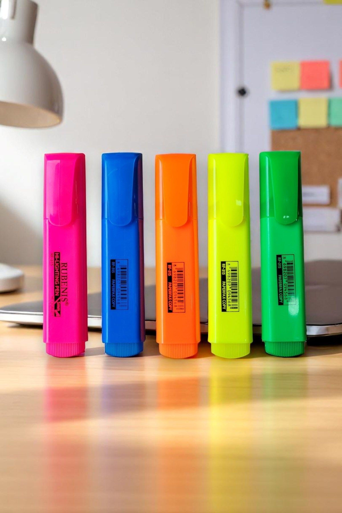 FİYPER Neon Fosforlu Highlighter Kalem Seti 5 Renk