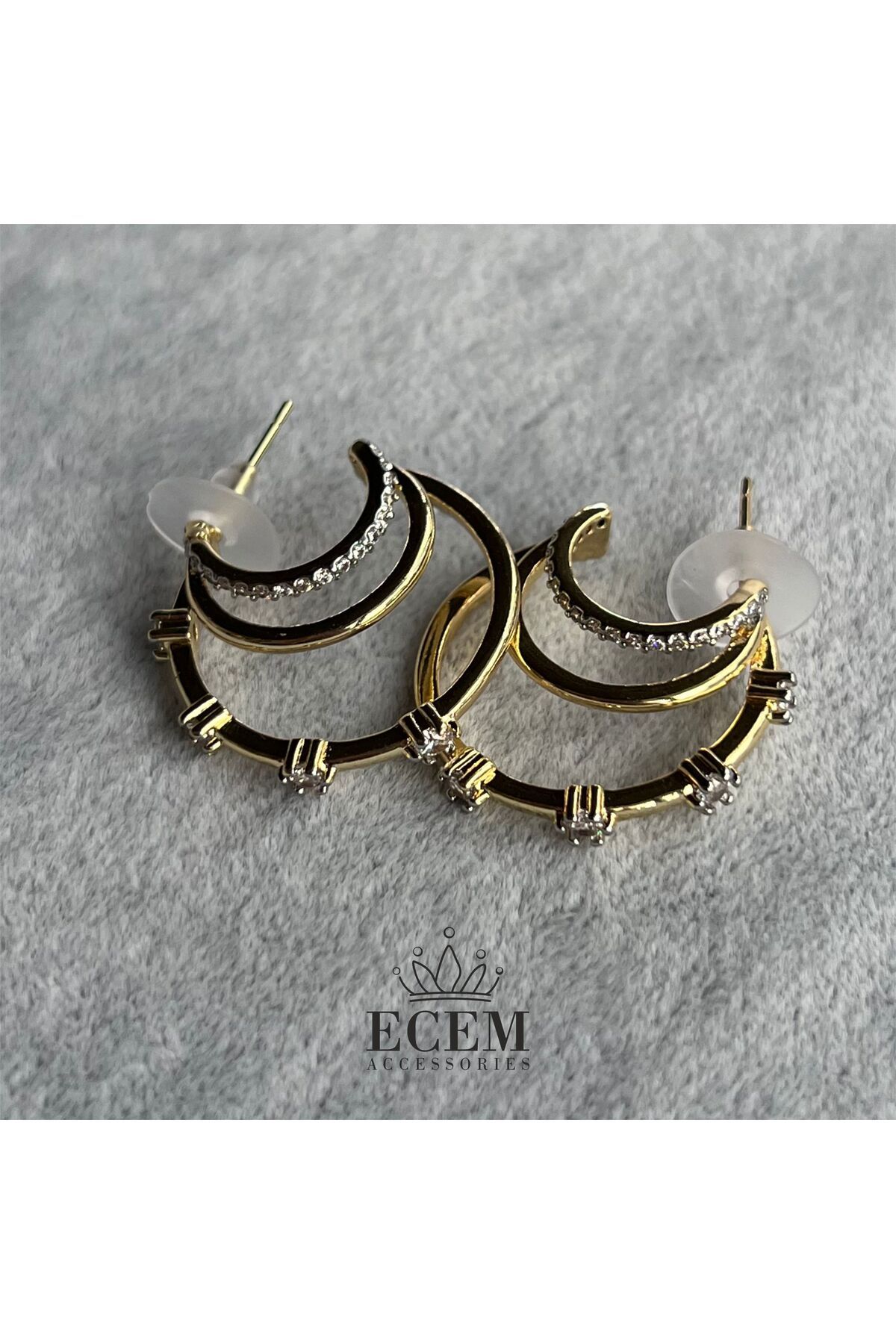 ecem accessories EA-K-0030 / ÇELİK KÜPE