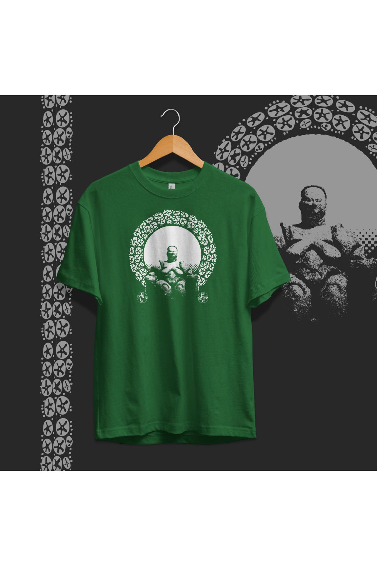 Hystoric Wear Çatalhöyük Ana Tanrıça Heykelciği Baskılı Basic T-shirt