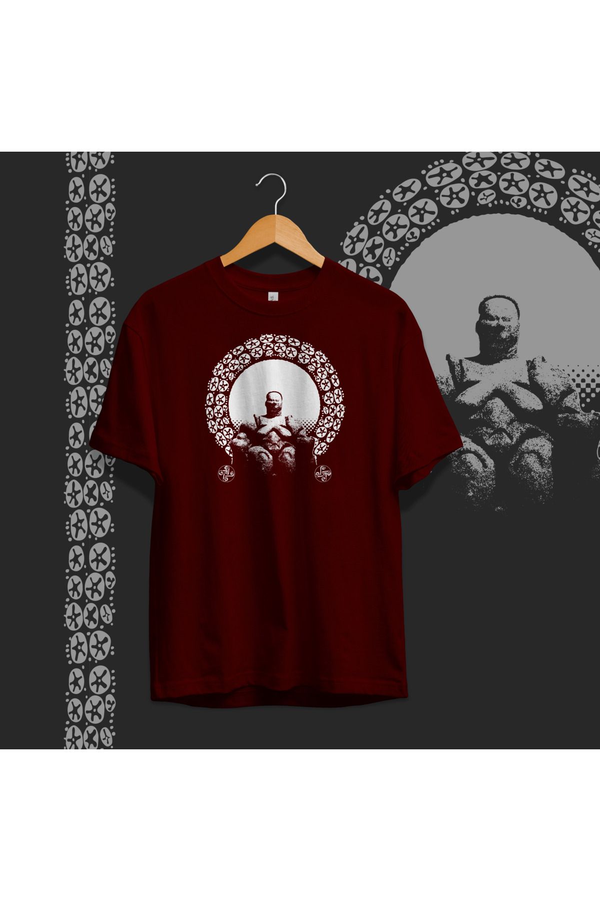 Hystoric Wear Çatalhöyük Ana Tanrıça Heykelciği Baskılı Basic T-shirt