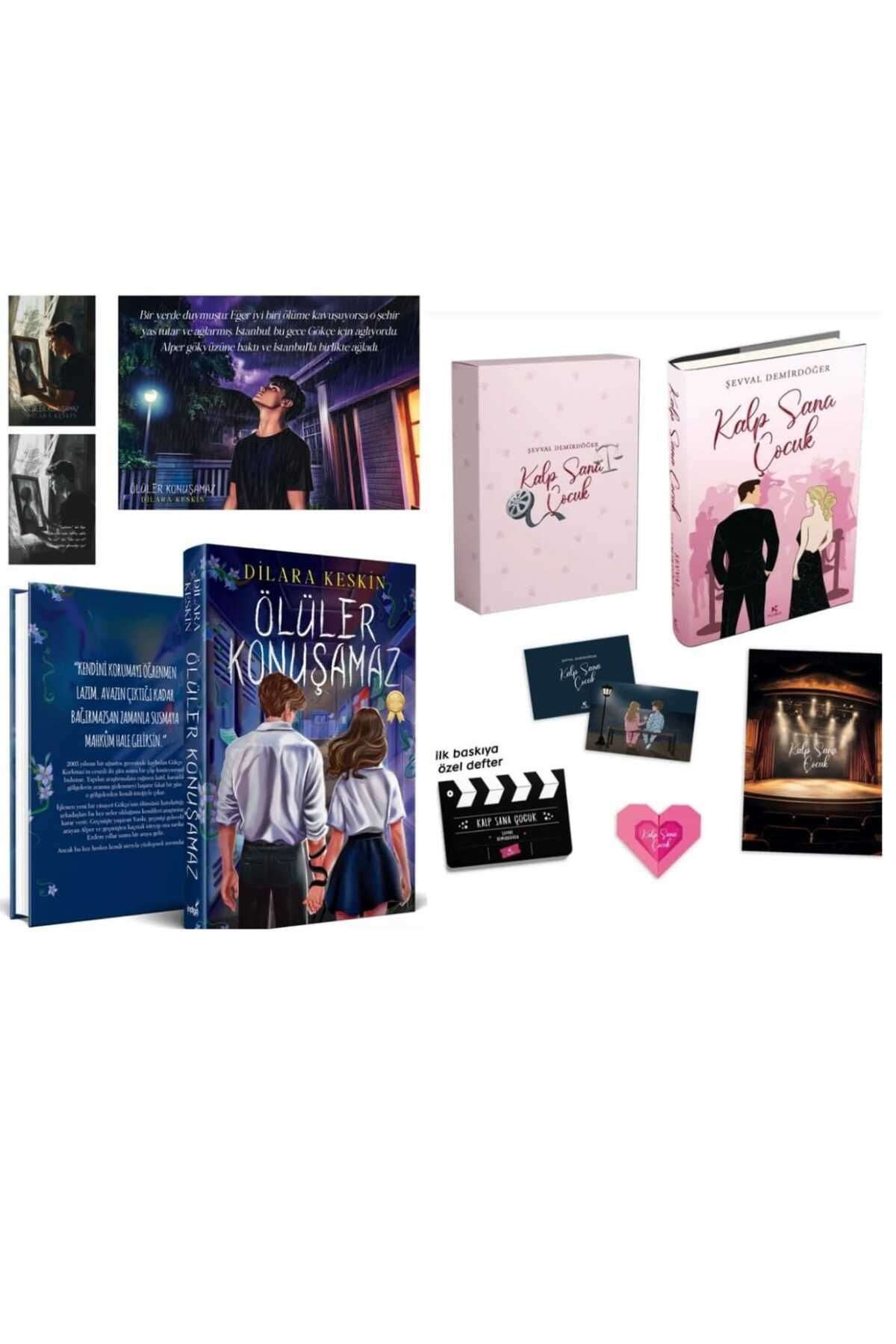 İndigo Kitap Ölüler Konuşamaz Ciltli / Kalp Sana Çocuk Kutulu 2 Kitap Şevval Demirdöğer Pukka Yayınları