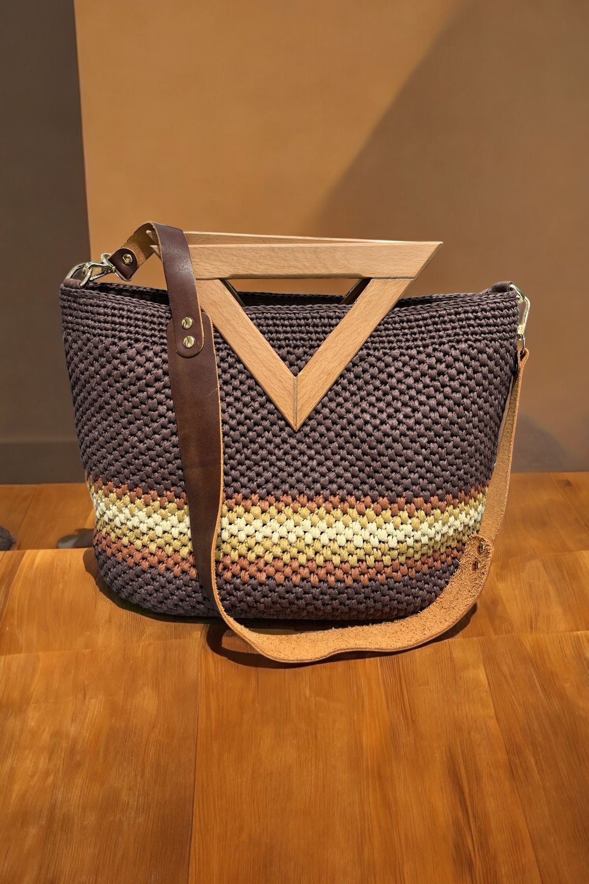 Butik El Yapımı Astarlı Vicky Hasır Çanta