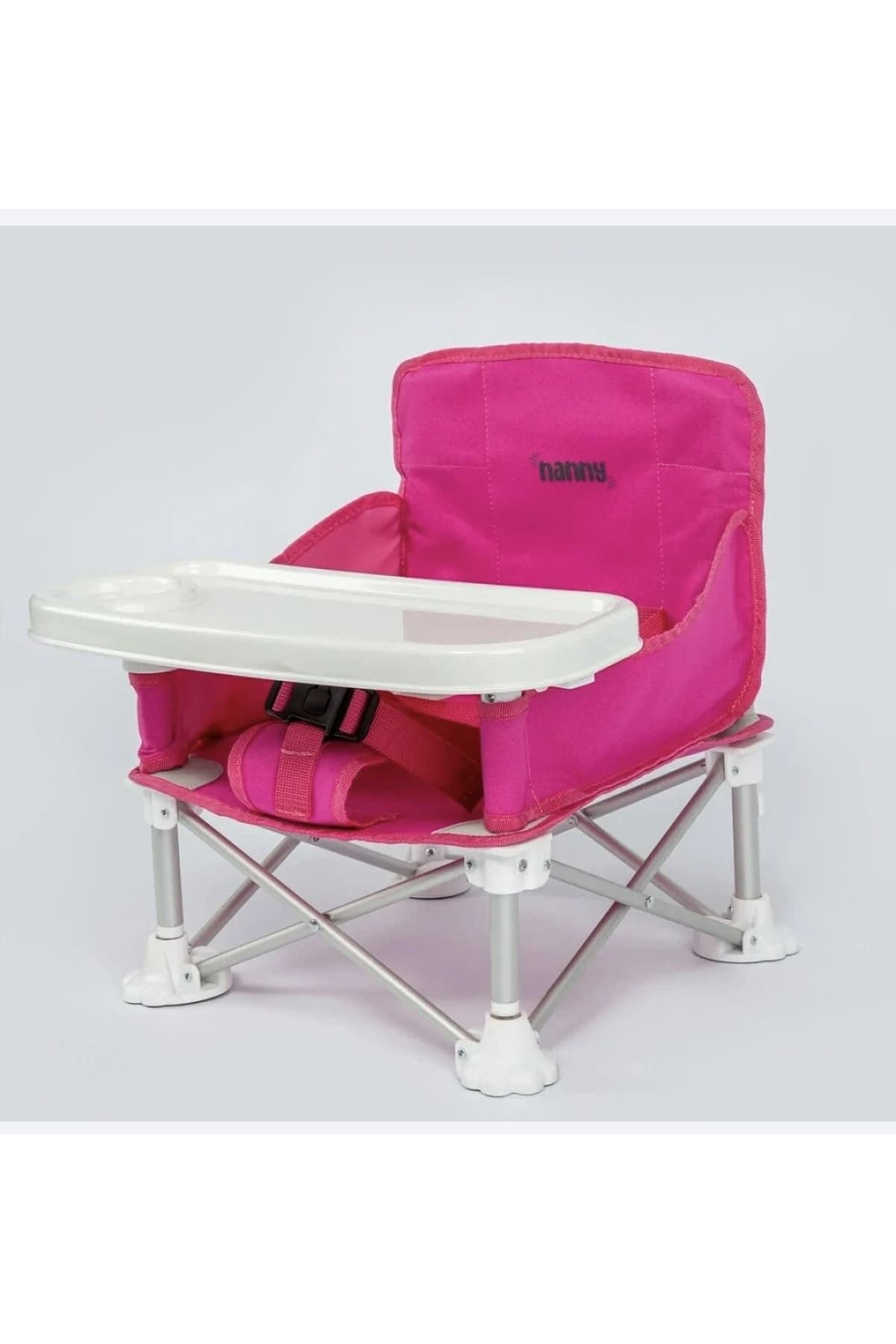 Nanny Deluxe Portatif Katlanabilir Mama Sandalyesi Pembe