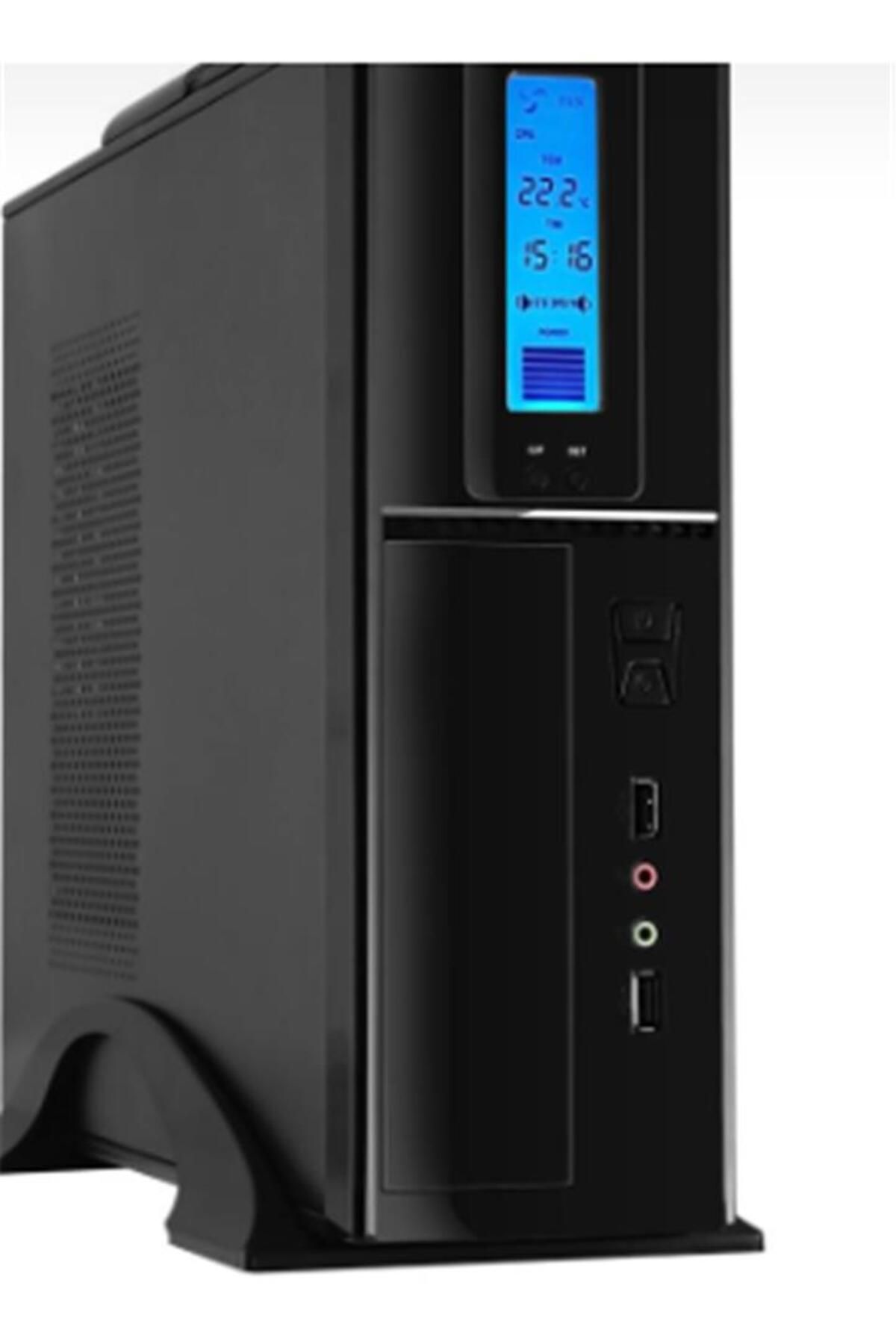 Vobotek Teknoloji Frisby FC-S6040B USB 300W Matx Slim Tower Kulplu Kasa - Dijital Gösterge