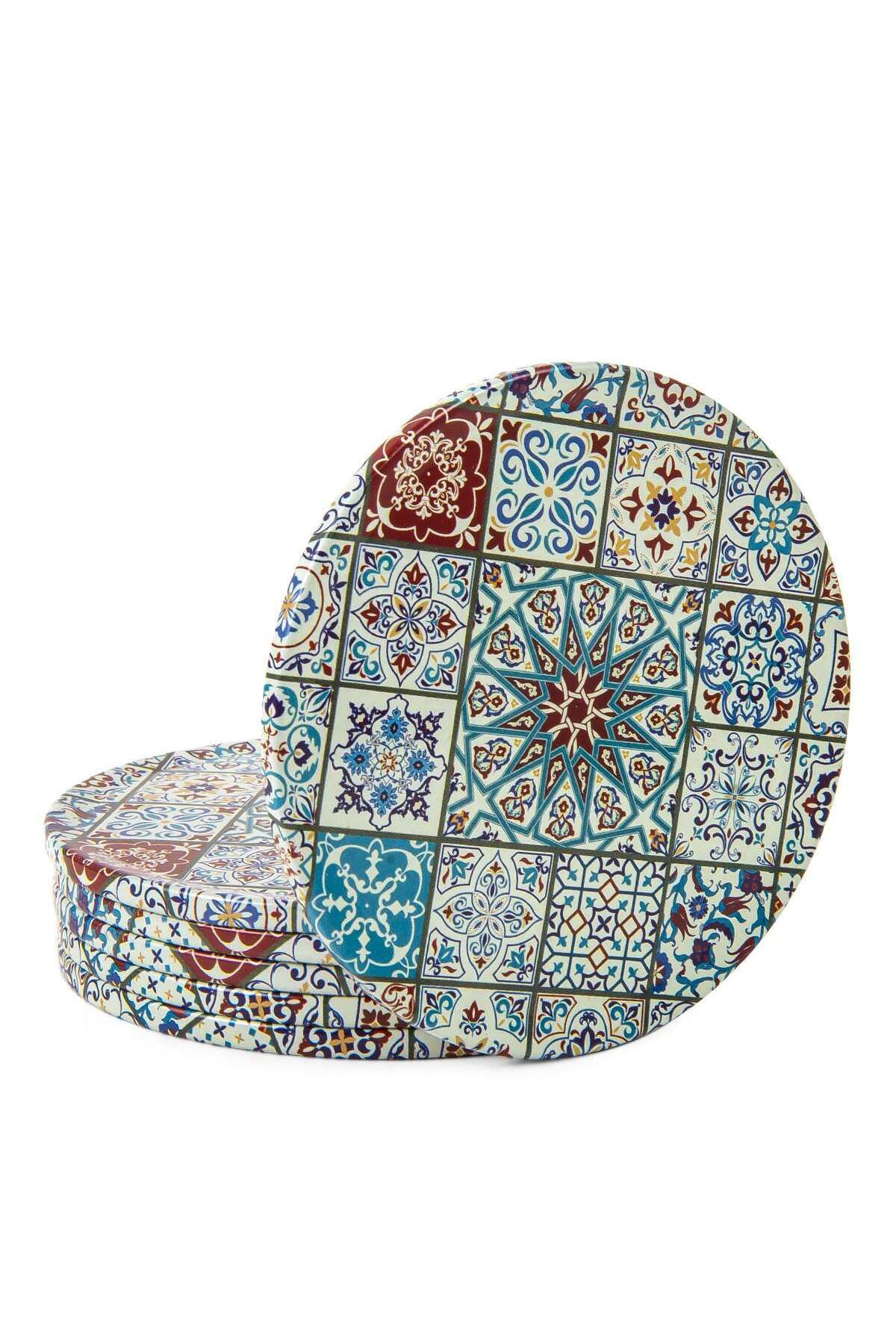 GRANDSTORE Mandala Osmanlı Etnik Desenli Bardak Altı Metal