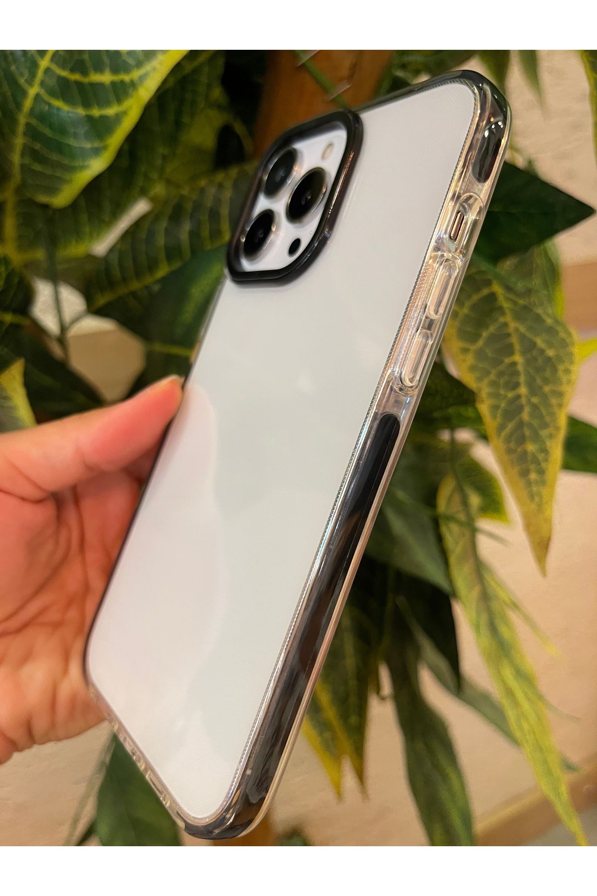 RİZVO Iphone 12 PRO MAX Uyumlu Impact Serisi Lüks Darbe Emici Kaymaz Esnek Silikon Şeffaf Kılıf