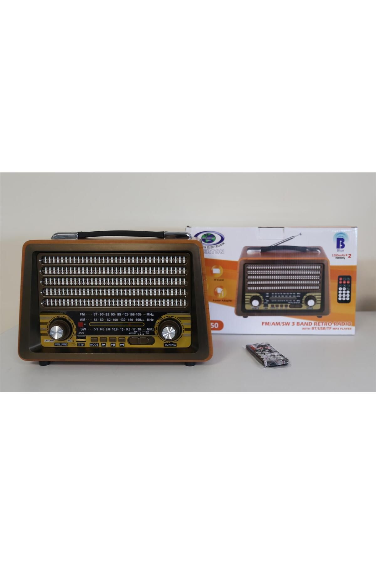 Vobotek Teknoloji Everton Rt-750 Bluetooth Fm-Usb-Tf-Aux Şarjlı Nostaljik Radyo