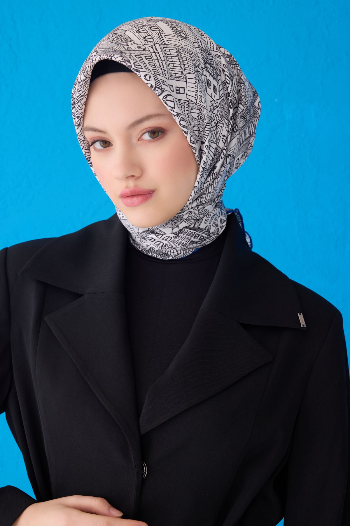 Belli BELLİ SAF İPEK EŞARP 4110D (TWİLL)-64