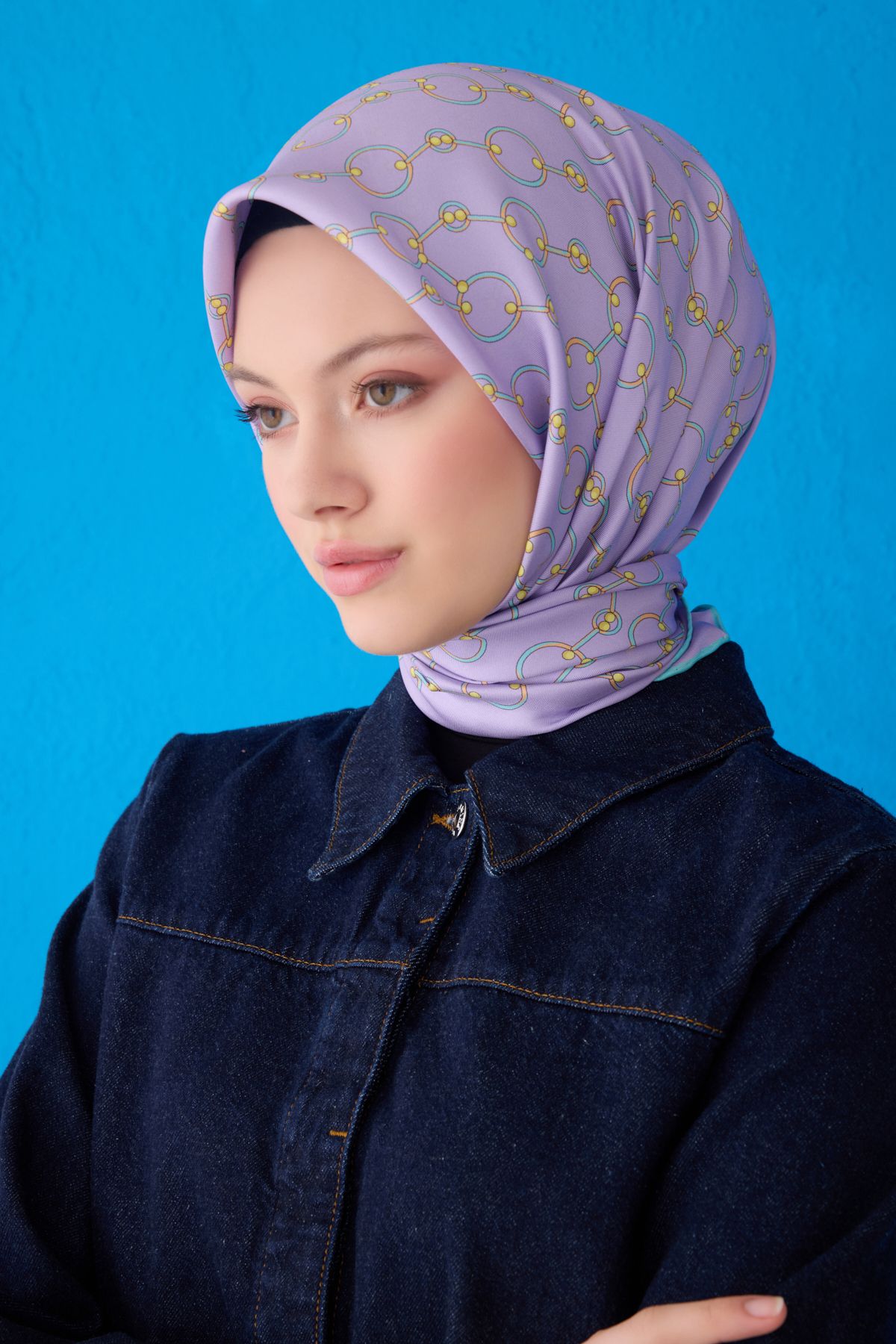 Belli BELLİ SAF İPEK EŞARP 4109D (TWİLL)-51
