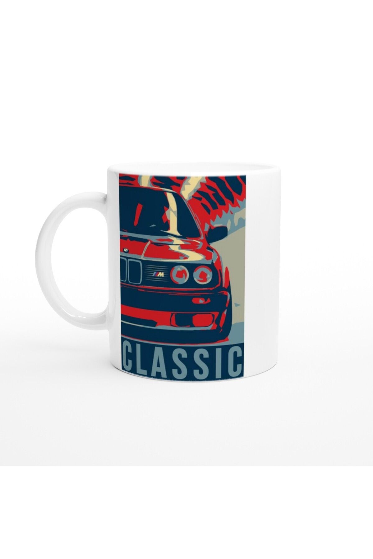 MESCHAIN BMW E30 M Temalı Klasik Stil Poster Kupa Bardak