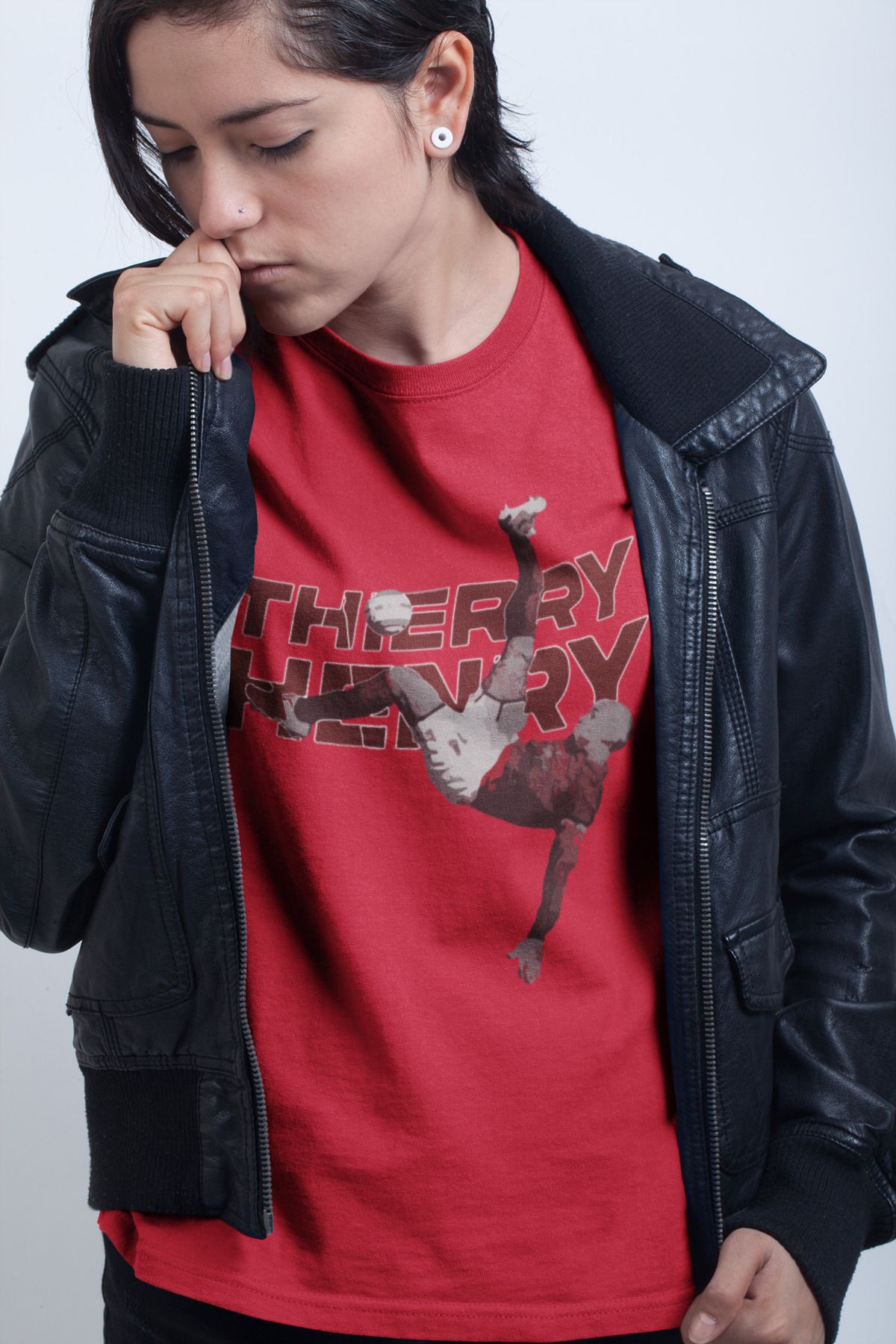 Biy Store Thierry Henry rövaşata fotoğraf forma baskılı unisex kadın erkek kısa kollu tişört t-shirt