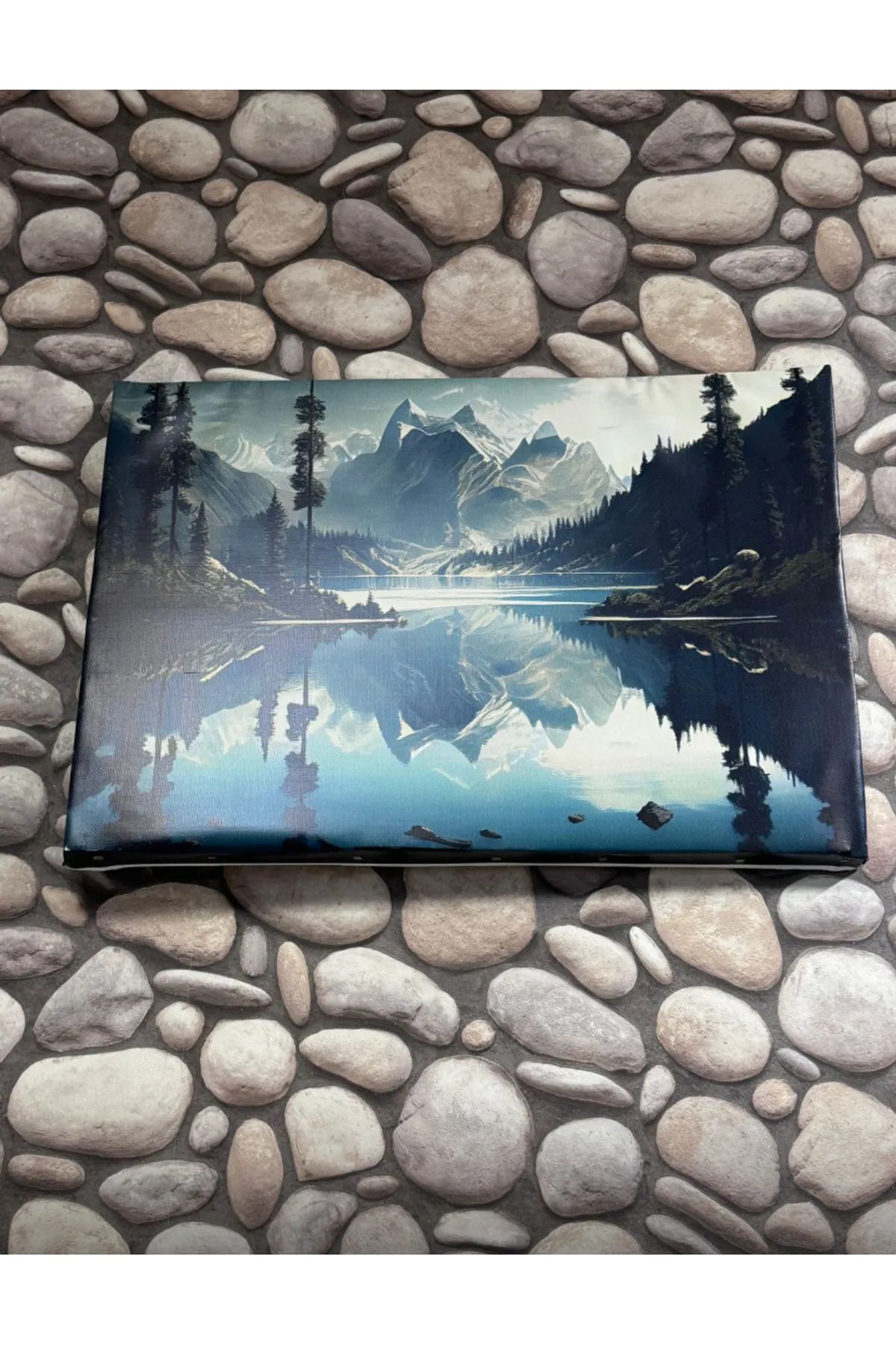 2020 Canlı Renk Doğa Manzaralı Kanvas Tablo 50x70cm Rengi Solmaz Islak Bezle Silinebilir.