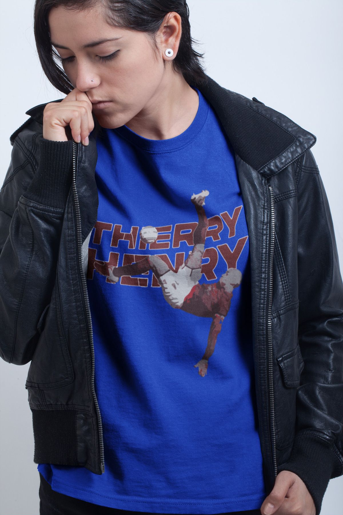 Biy Store Thierry Henry rövaşata fotoğraf forma baskılı unisex kadın erkek kısa kollu tişört t-shirt