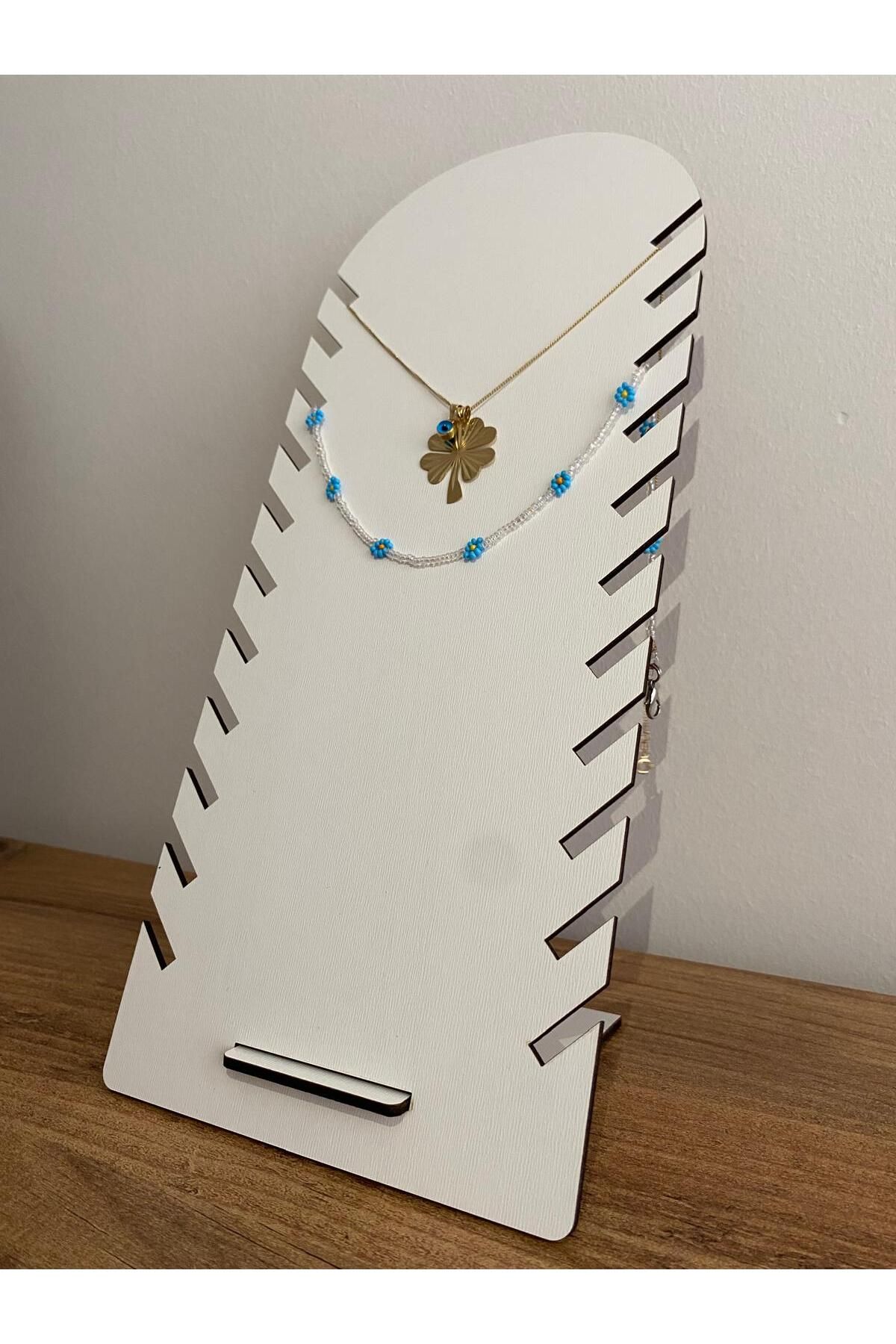 ÇAKRA Ahşap Kolye -Takı Standı 3mm (30x14cm)