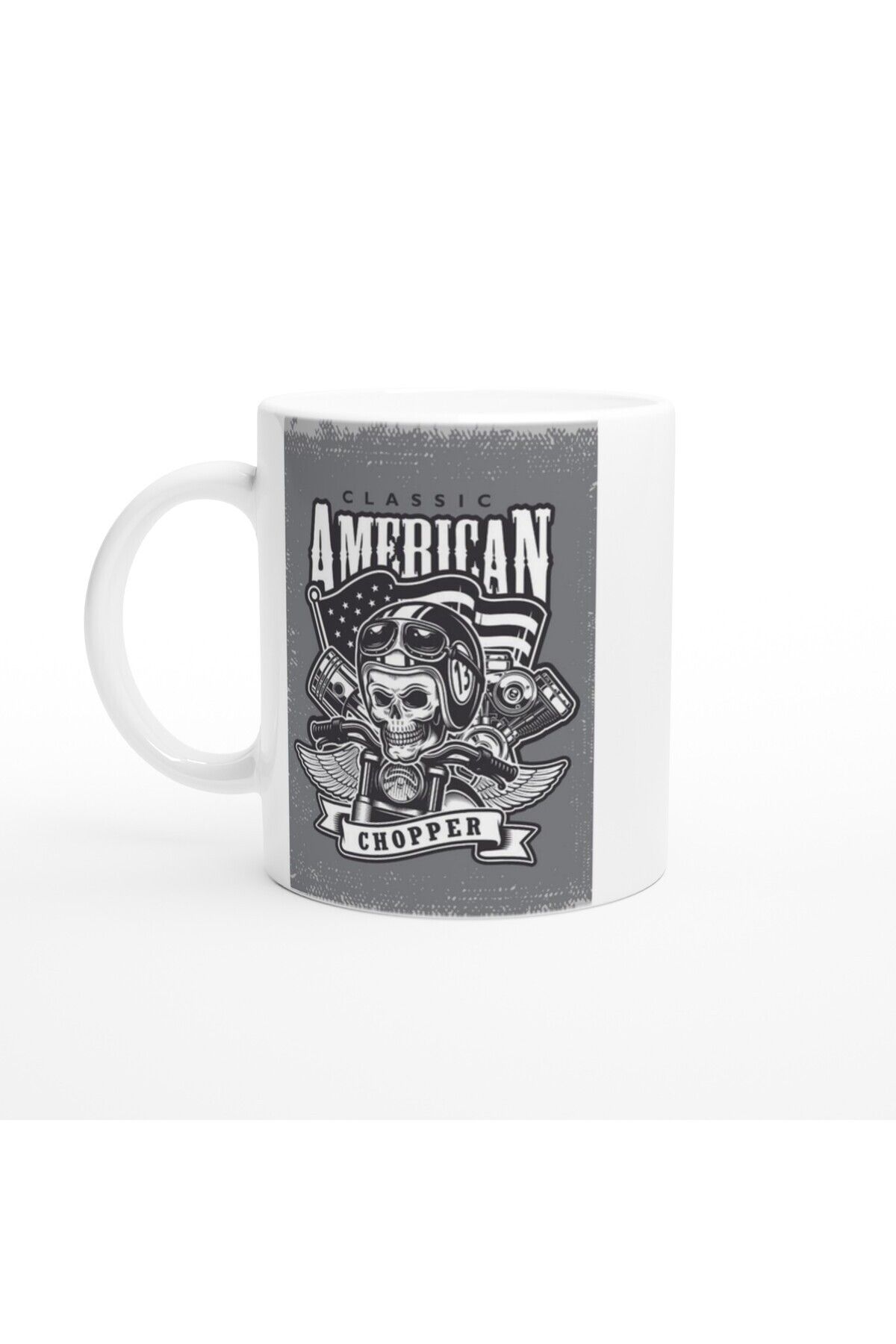 MESCHAIN Kafataslı Chopper Ruhlu Amerikan Kupa Bardak