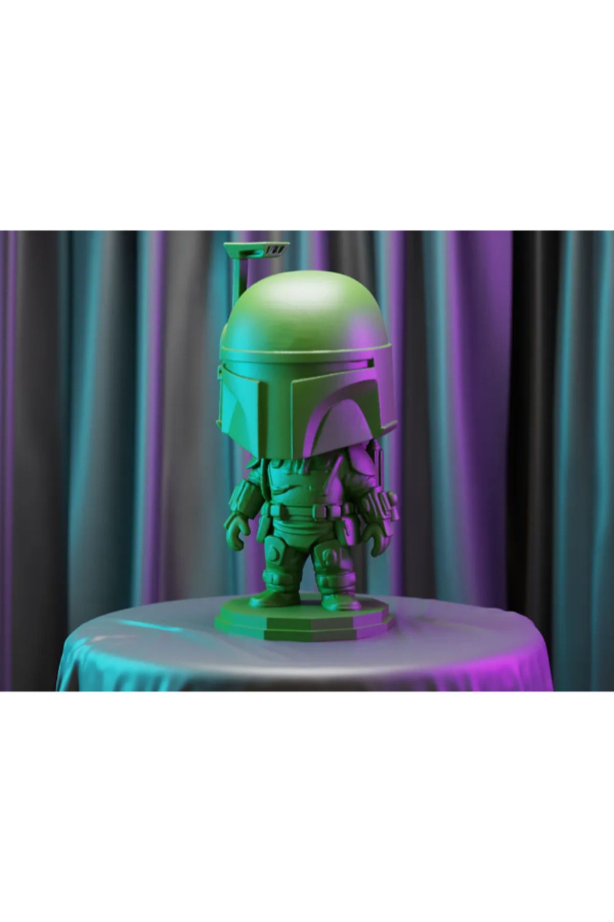 NOMOTHETIC Chibi Tarzı Boba Fett Figürü – Dekoratif Koleksiyon Ürünü