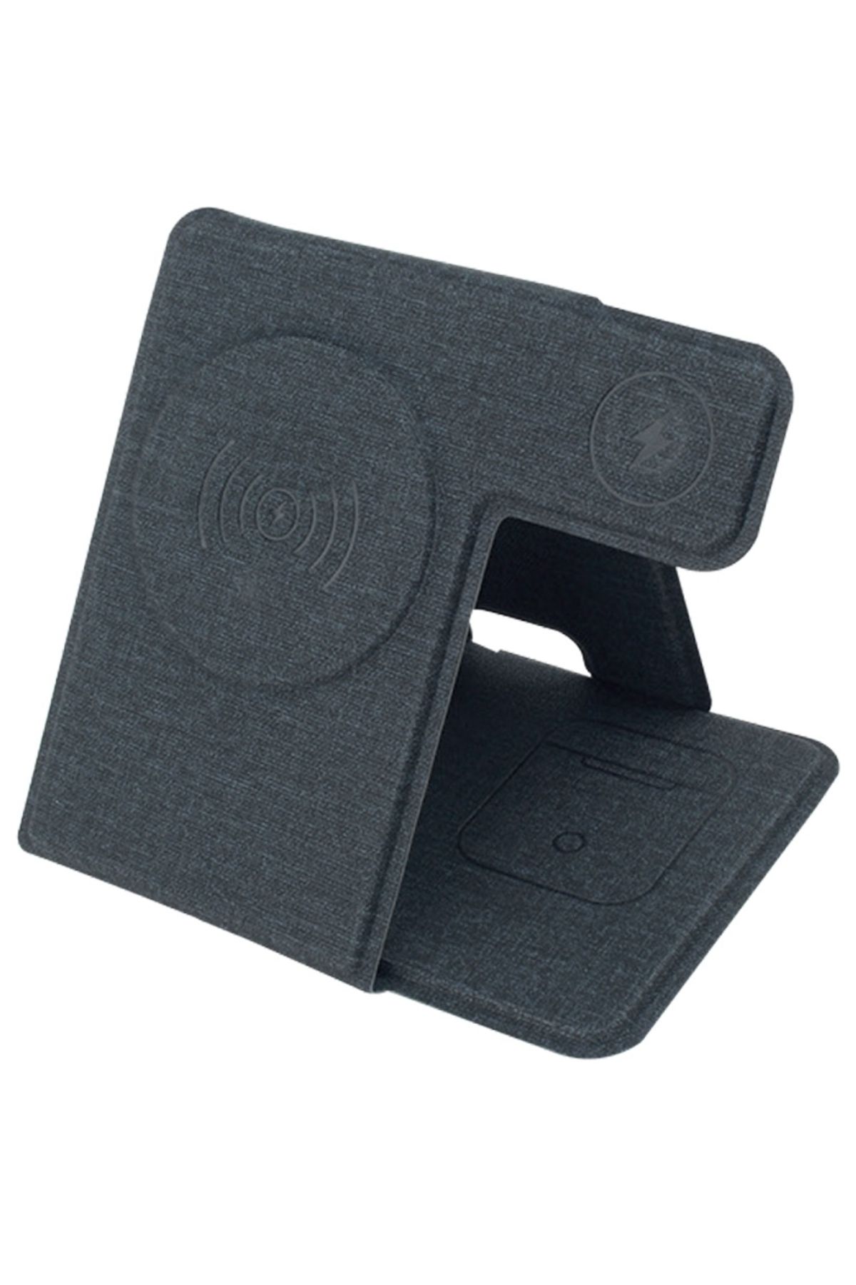 DA Accessories KABLOSUZ MASAÜSTÜ ŞARJ STANDI KUMAŞ KAPLAMA APPLE İÇİN