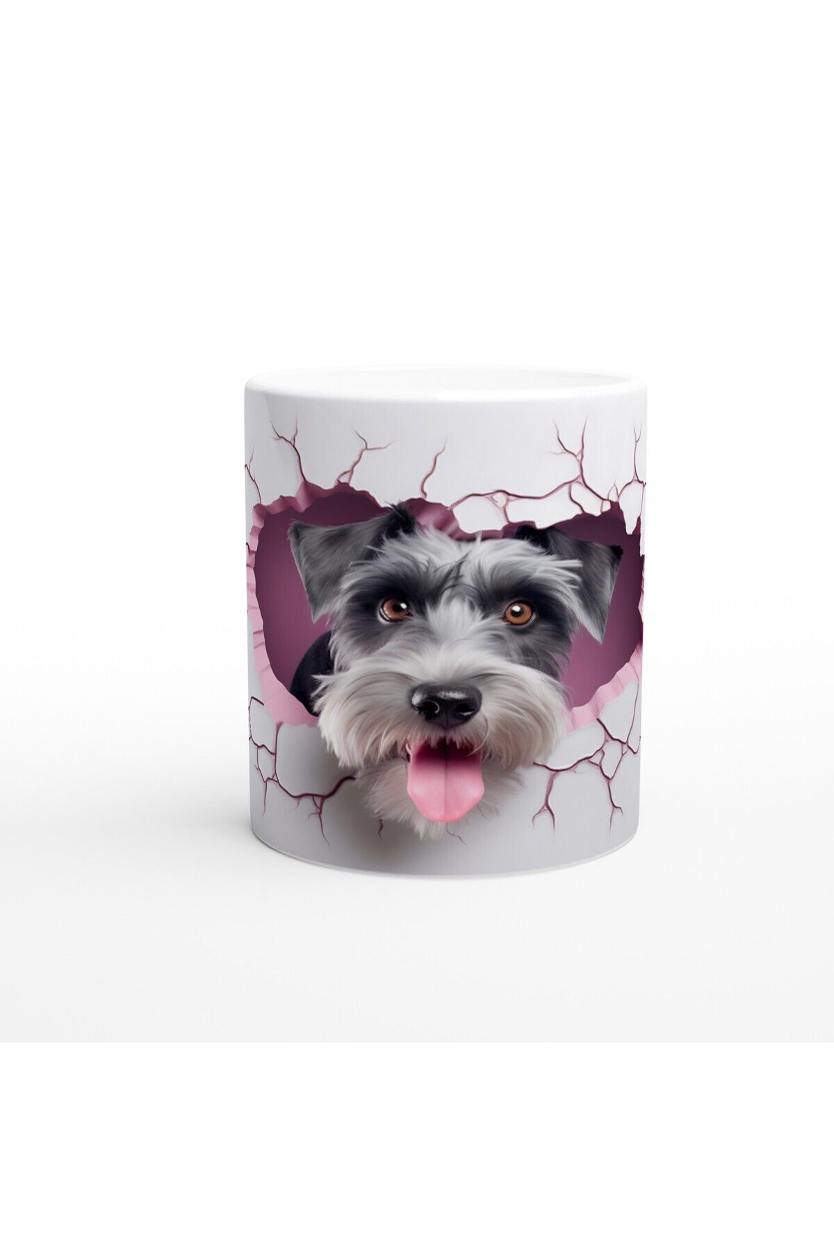 DERWARDEIN Duvarı Yarmış Sevimli Terrier Temalı Baskılı Kupa Bardak