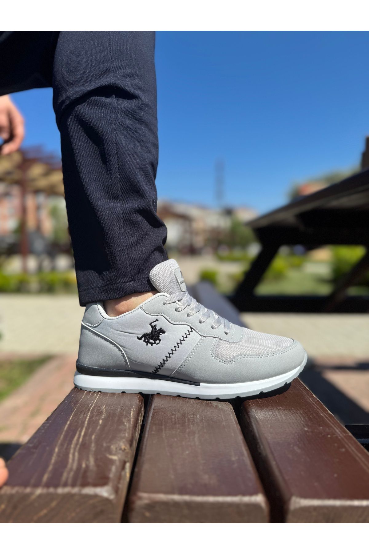 livs Günlük Erkek Sneaker Bagcikli Hafif Rahat Fileli Hava Alabilen Yürüyüs Spor Ayakkabisi Yüksek Topuk