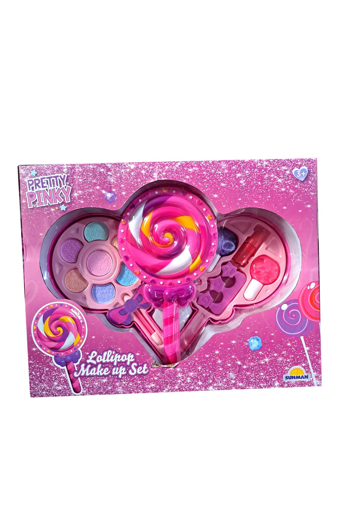 ALYTOYS Oyuncak Makyaj Seti Lolipop Şeker Model Aksesuarlı Makyaj Seti 20x25cm