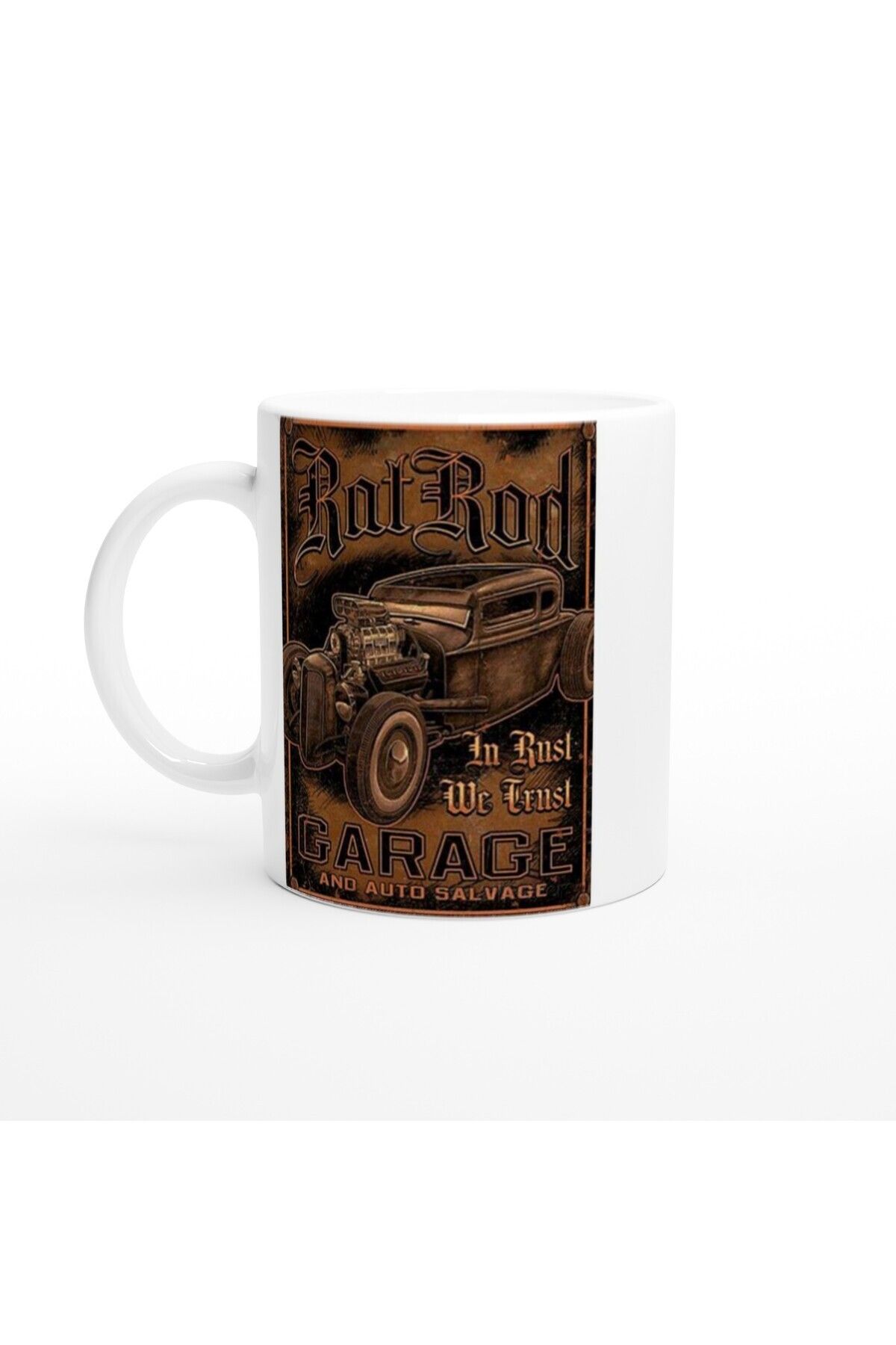 DERWARDEIN Paslı Güce Saygı Duyan Rat Rod Garaj Kupa Bardak