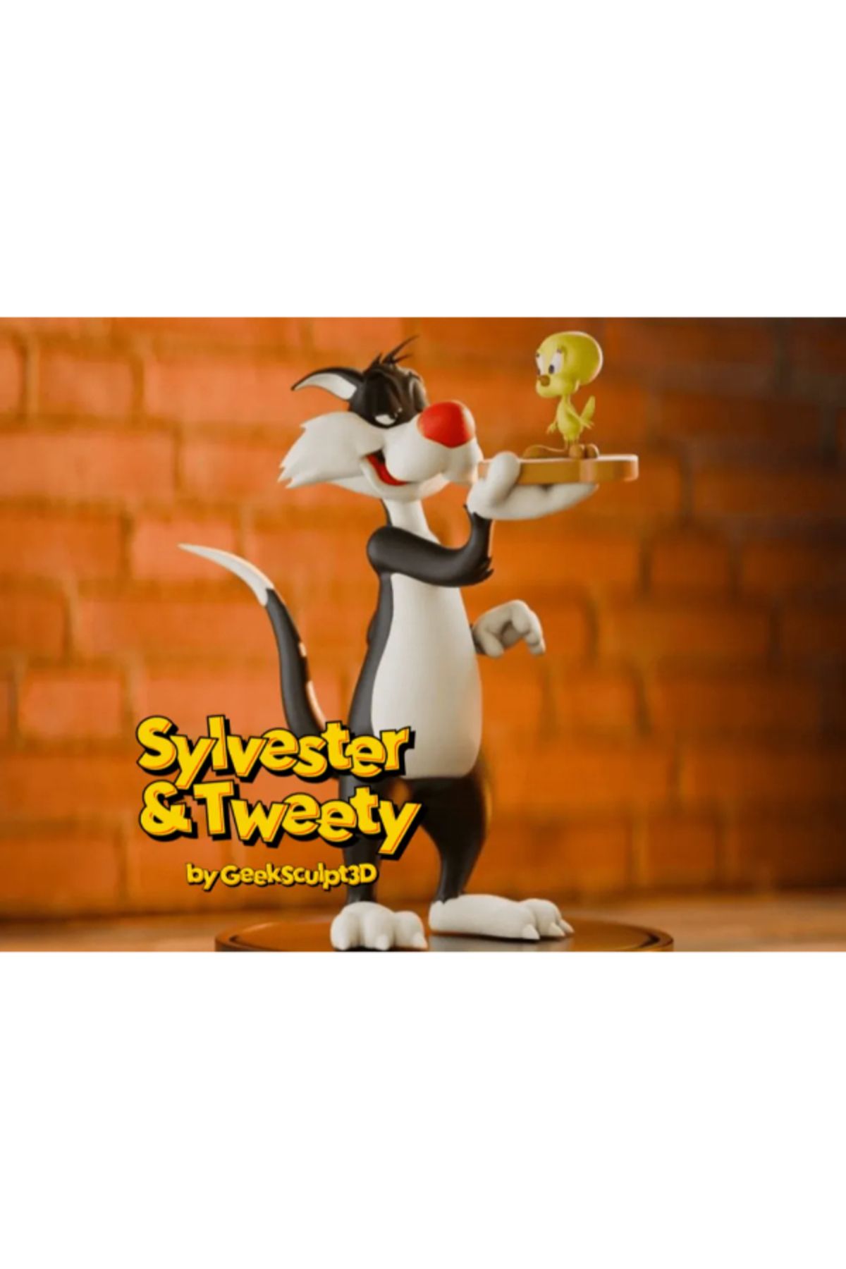 NOMOTHETIC Sylvester ve Tweety Figür – Dekoratif Çizgi Film Karakteri