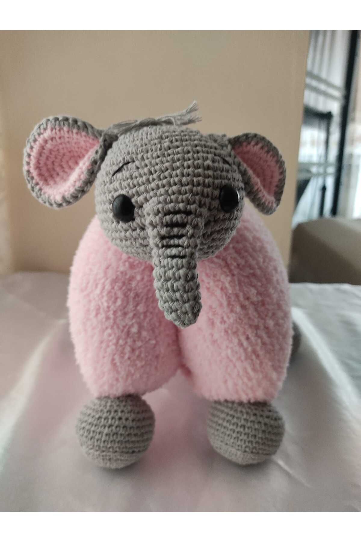 Asay Baskı Amigurumi Fil Yastık