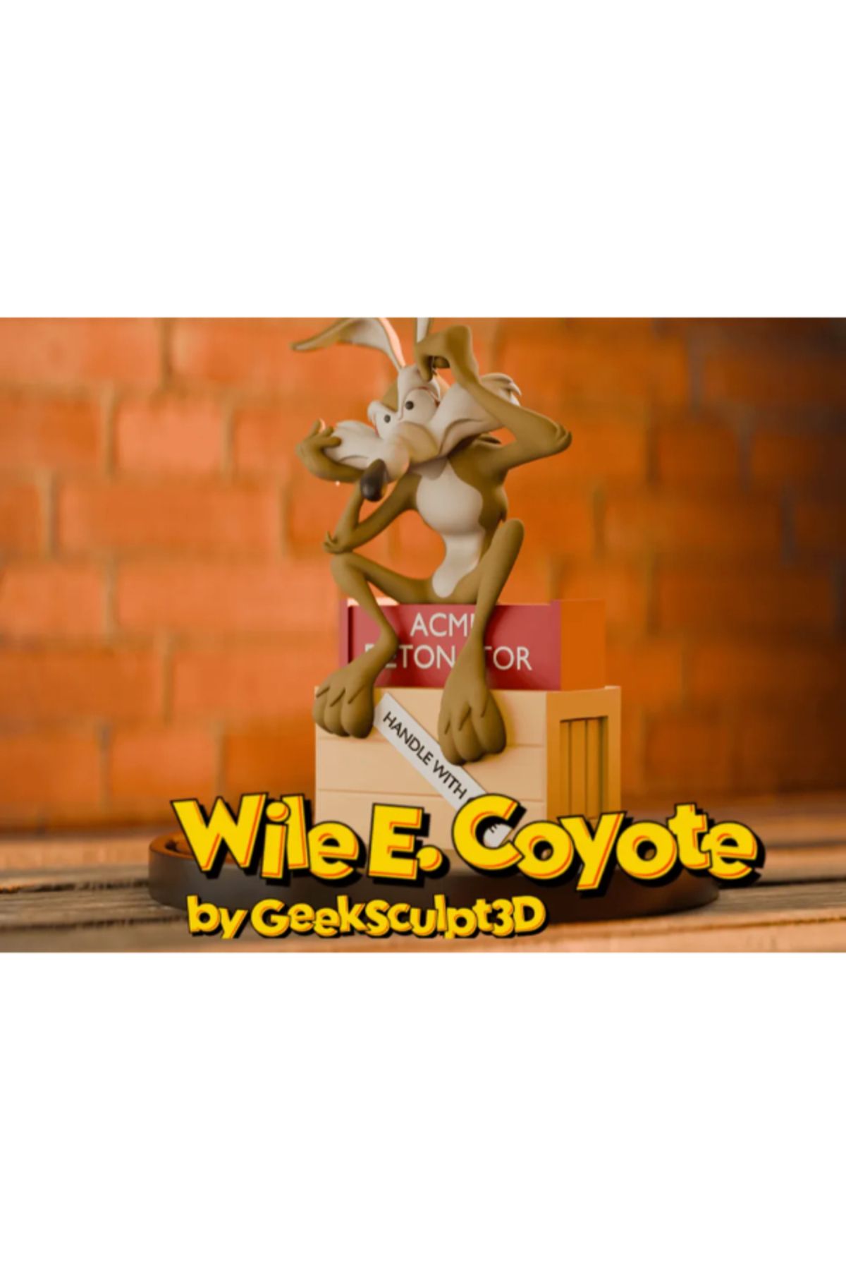 NOMOTHETIC Wile E. Coyote Heykeli – Looney Tunes Sanatı