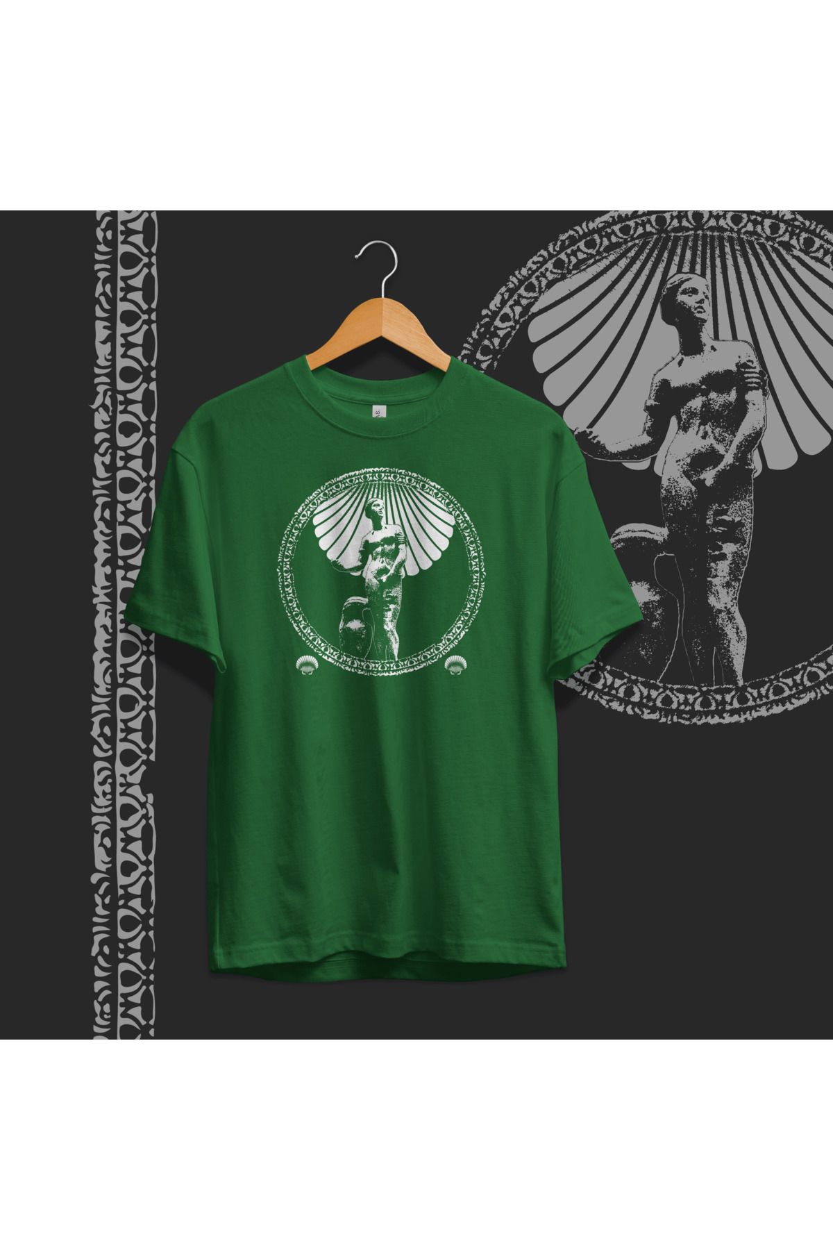 Hystoric Wear Troia Afrodit'i Baskılı Basic T-shirt