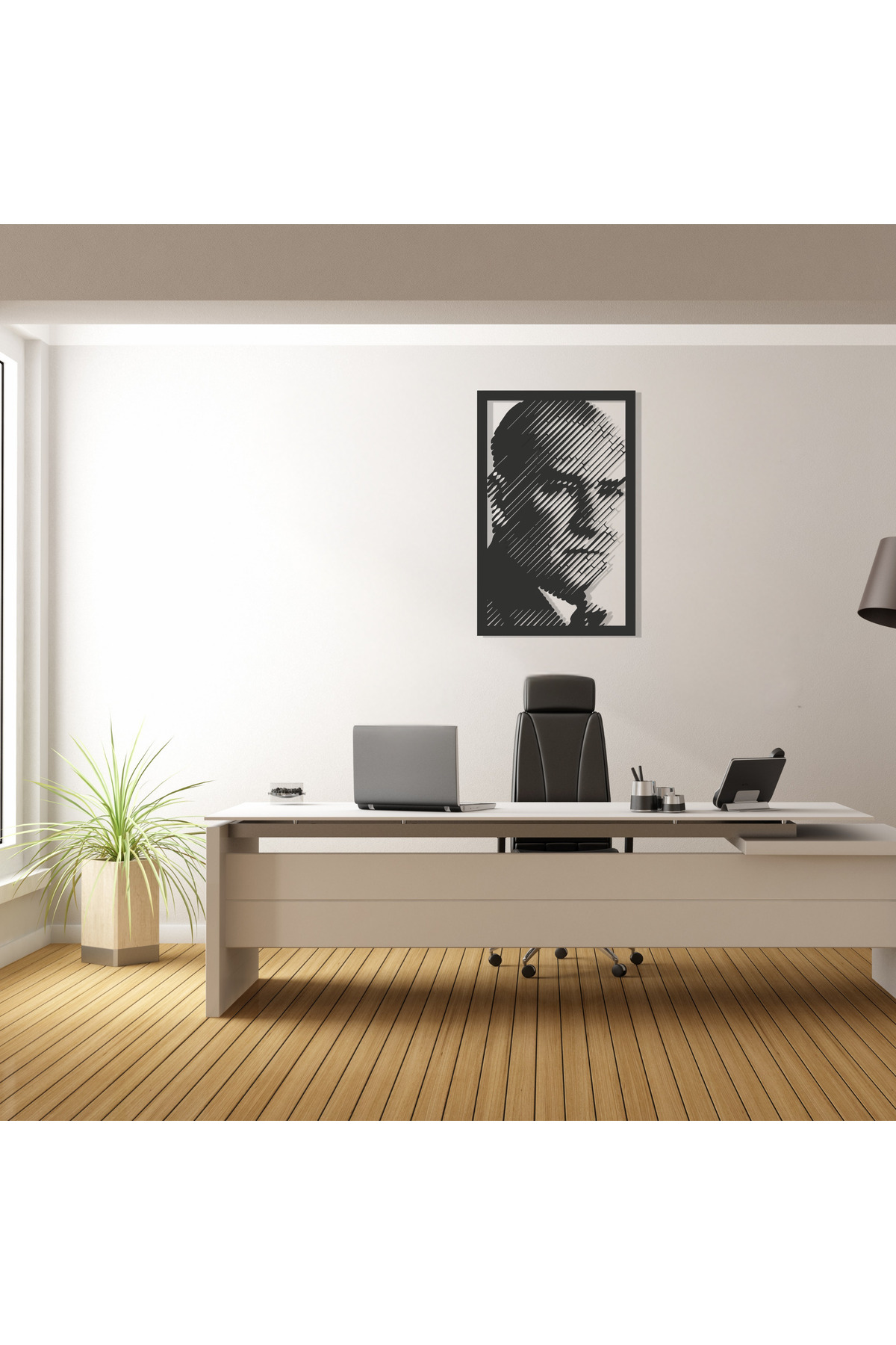 Eify Eify Atatürk Portresi Lazer Kesim Metal Tablo 42 x 65 cm - Fiyatı ...