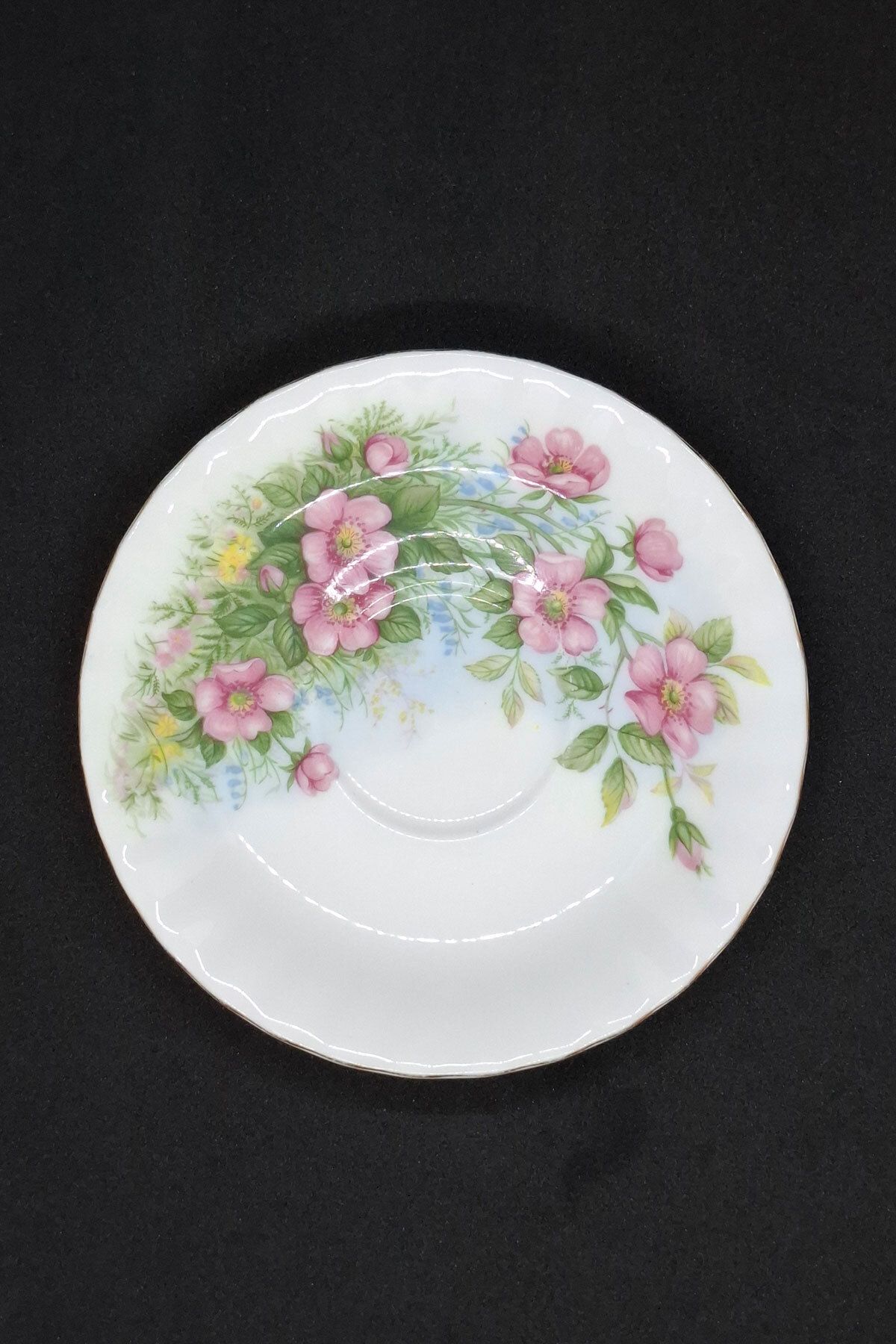 Royal Albert Petula Bone China England Antika Porselen Kahve Fincan Tabağı 12 cm