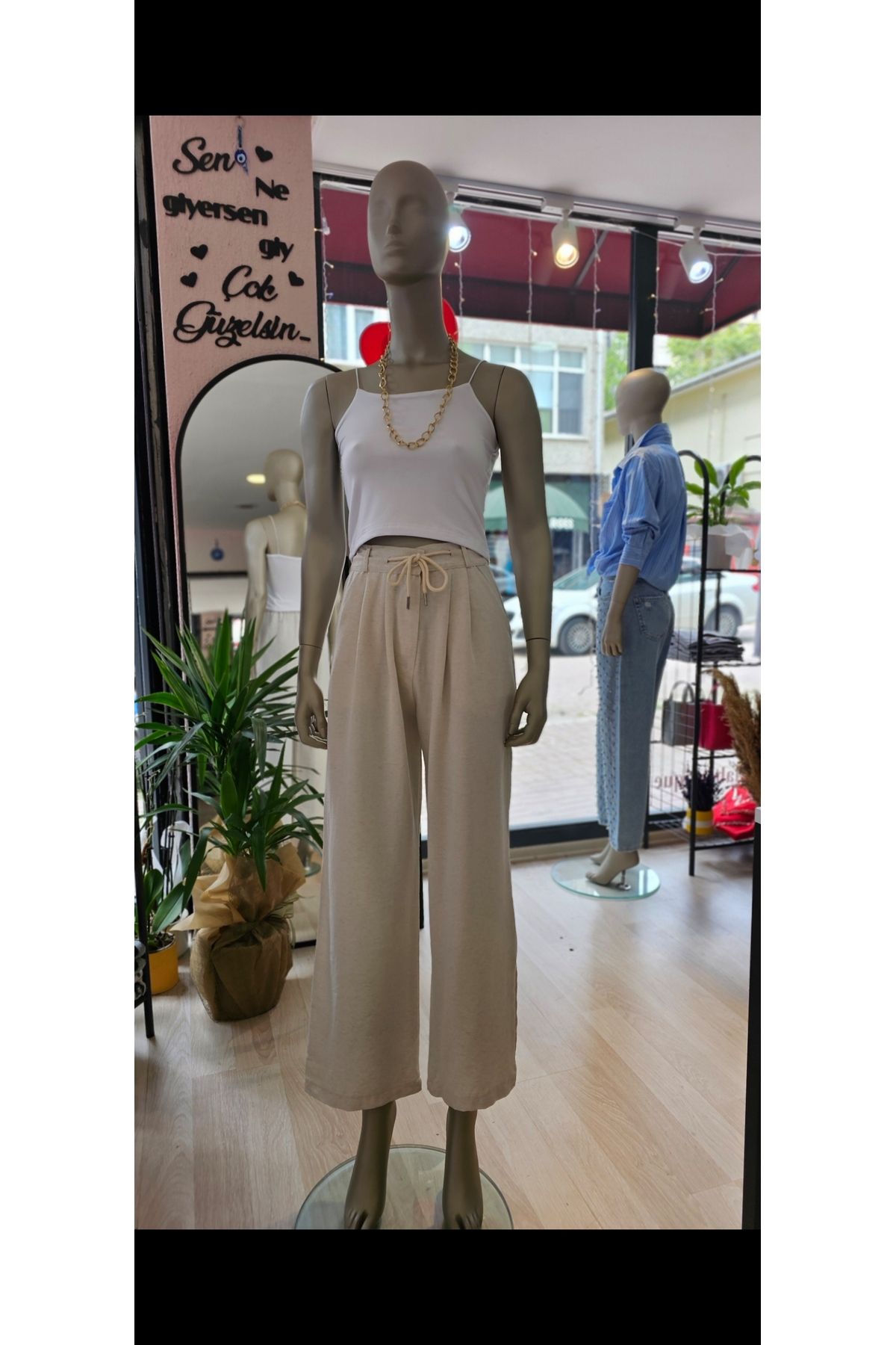 MODA Keten Pantolon