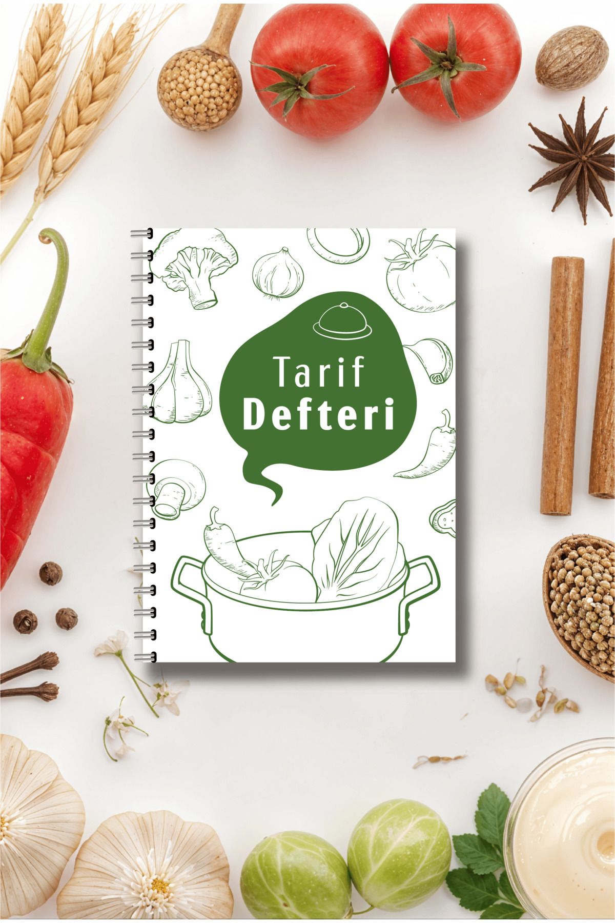 BULUT DİJİTAL YEMEK TARİF DEFTERİ /100 YAPRAK /15 cm x 21 cm