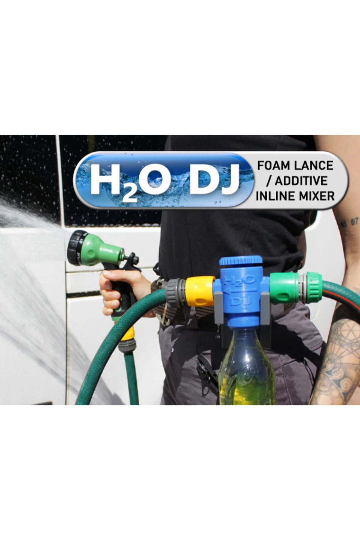 NOMOTHETIC H2O DJ Su Karıştırıcı – Köpük Lans & Gübre Uygulama Başlığı