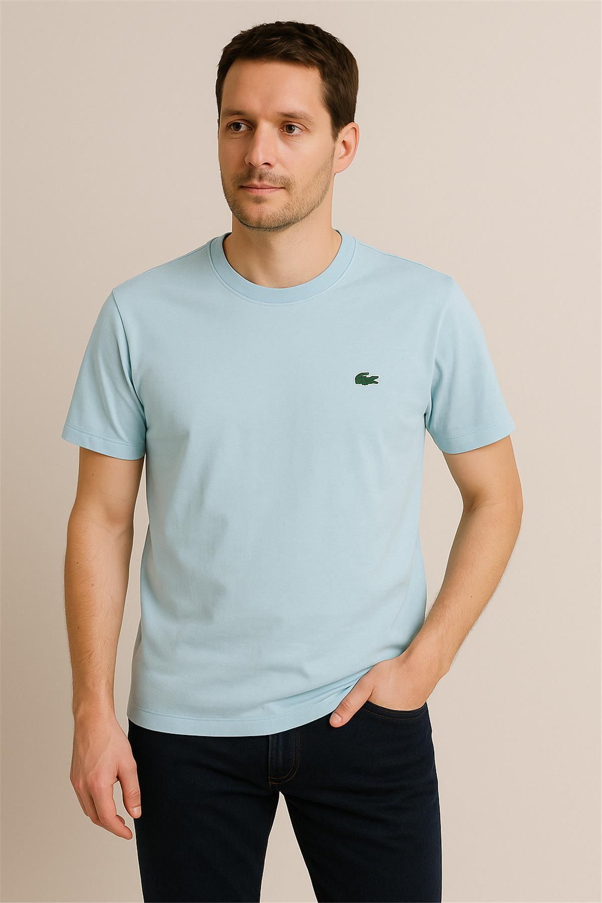 Lacco SU YEŞİLİ BİSİKLET YAKA T-SHIRT – SÜPREME
